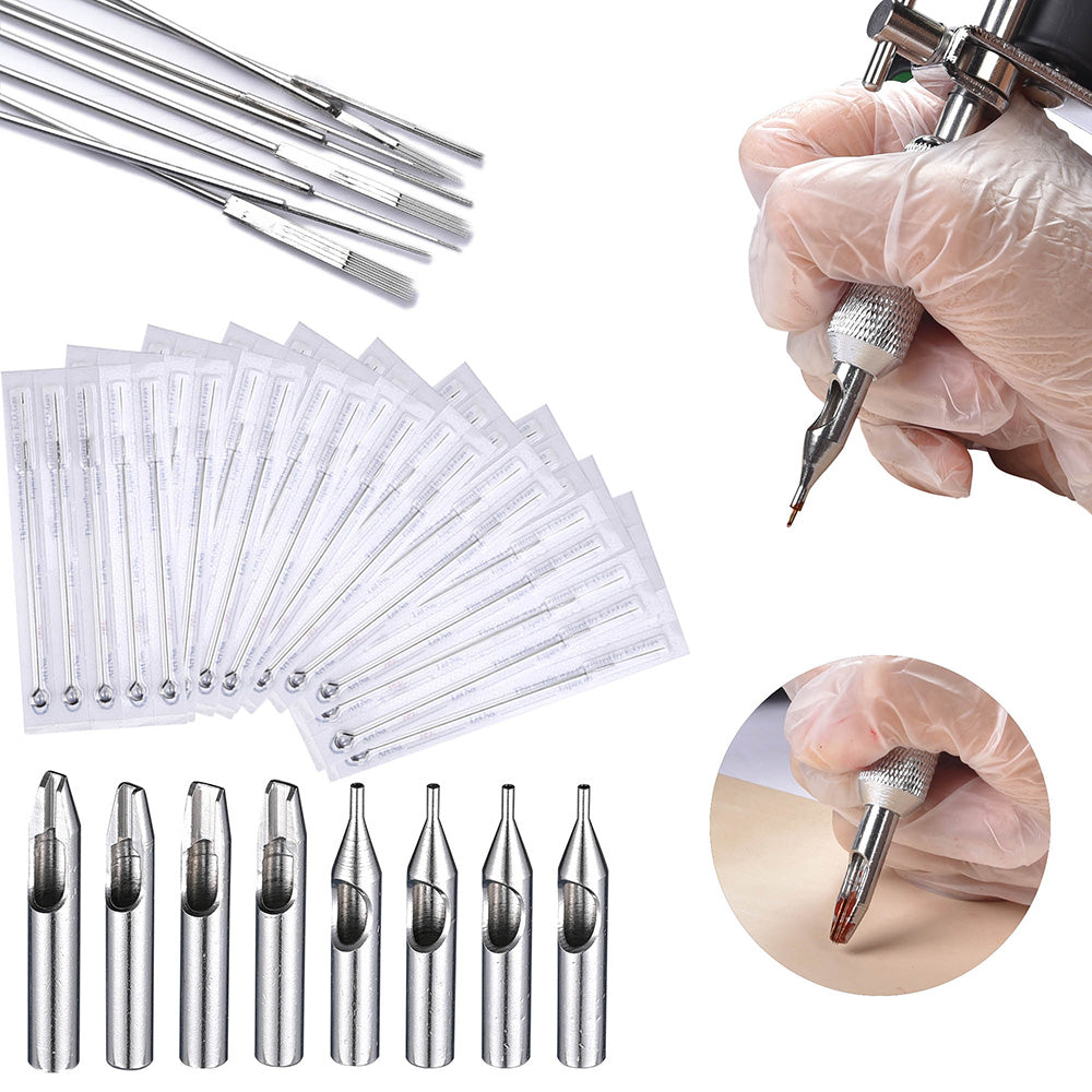 Professional Tattoo Kit with 2 Machines, LCD Power Supply & 40 Ink Colors - Complete Starter Set for Artists - Perfect for Home, Studio & Professional Tattooing