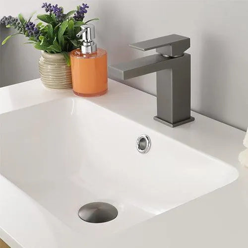 Premium Bathroom Sink Faucet B11123 - Modern Single Handle Waterfall Bathroom Faucet with High Arc Spout for Vanity, Powder Room & Guest Bathroom