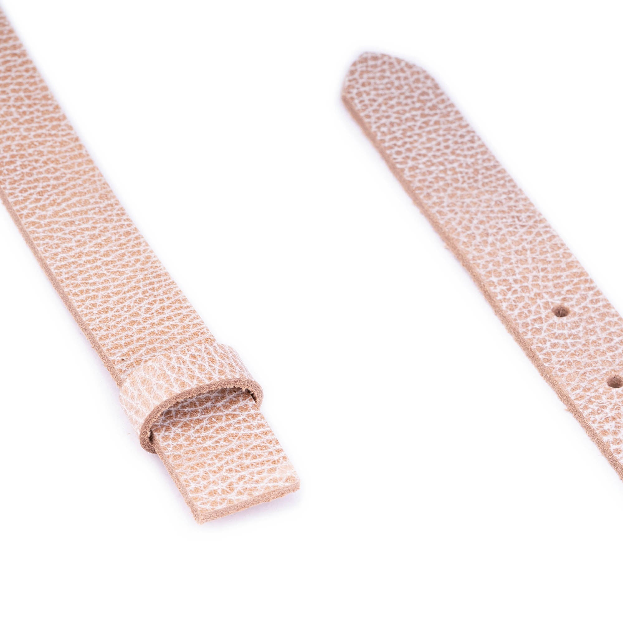 2.5 cm Beige Genuine Leather Belt Strap for Montblanc Buckles - Women's Replacement Accessory - Perfect for Office, Casual Wear & Gift Giving