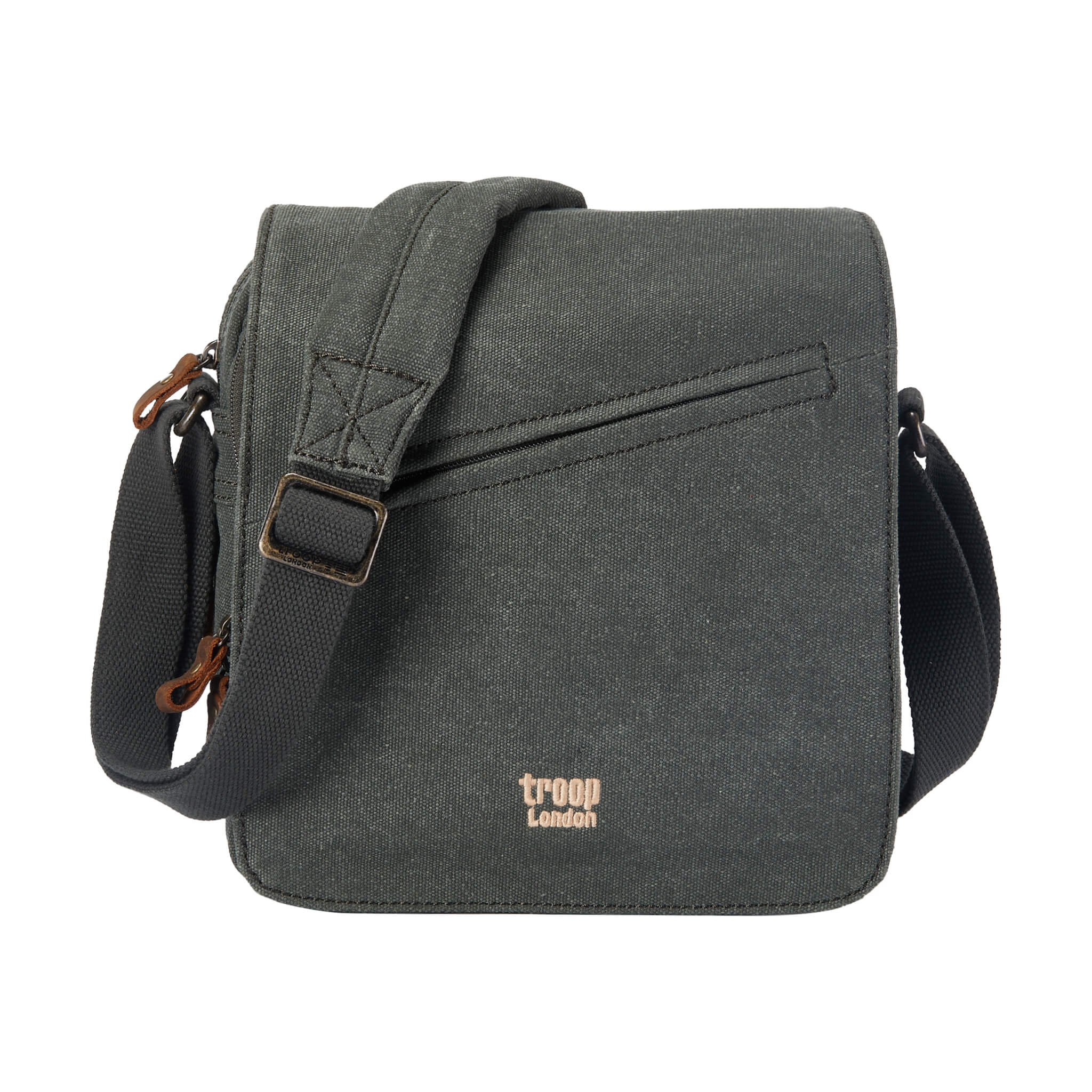 TRP0238 Troop London Classic Canvas Crossbody Bag - Stylish & Durable for Travel, Work & Everyday Use