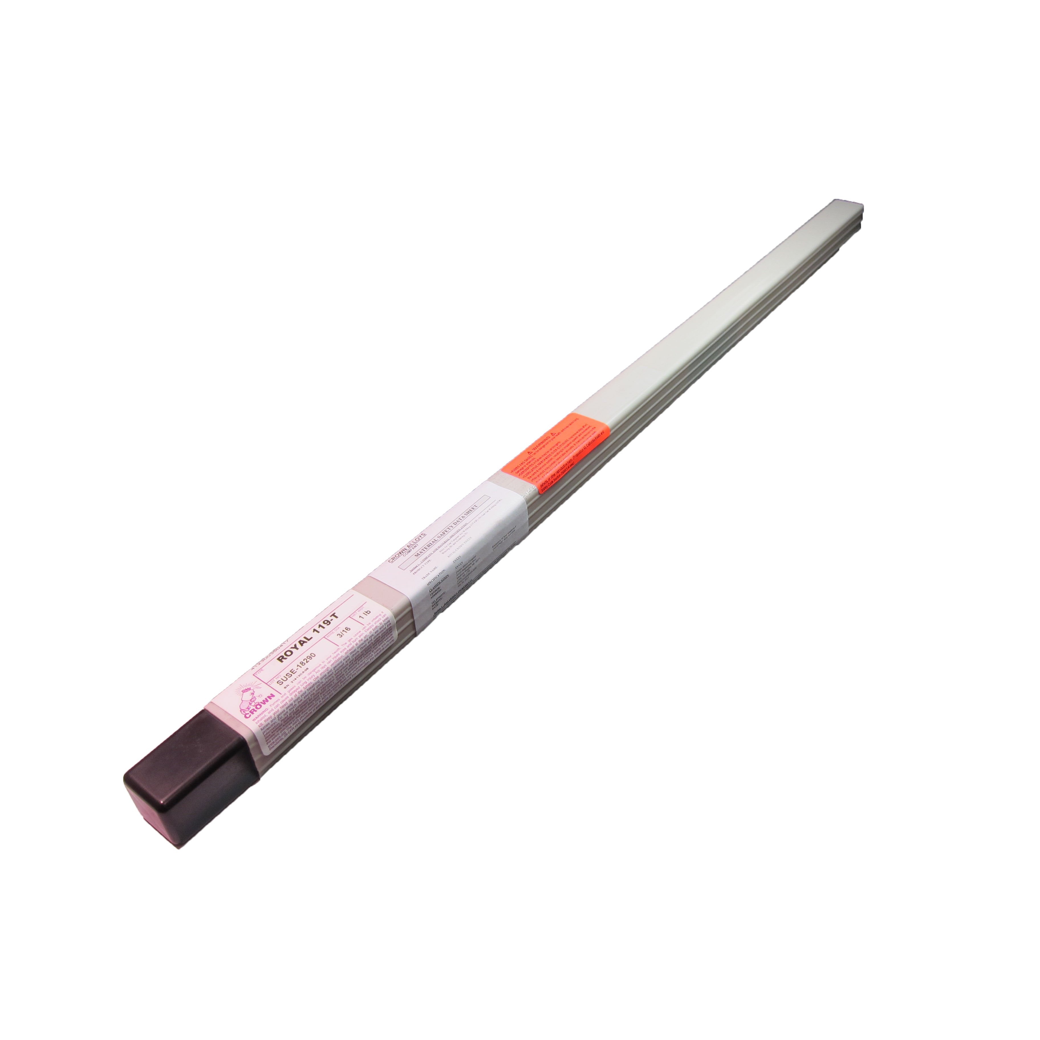 Crown Alloys ROYAL 119 T 3/16 TIG Welding Rod - 1lb Tube (LEFT) RT119/TQ BP - Premium TIG Filler Metal for Stainless Steel & Alloy Welding Projects
