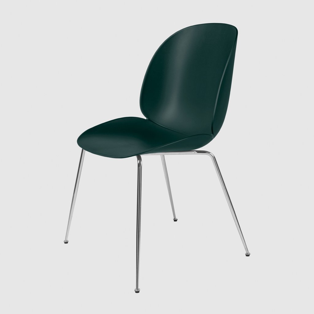 BEETLE DINING CHAIR - Modern Unupholstered Seat with Conical Base | Perfect for Kitchen, Dining Room & Office Workspace