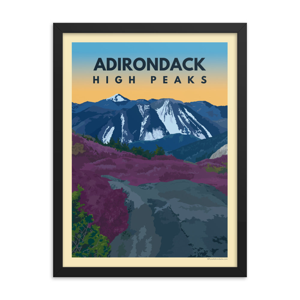 Sunrise in the Adirondack High Peaks - Premium Wall Art Poster for Home & Office Decor - Perfect for Living Rooms, Bedrooms & Gifts