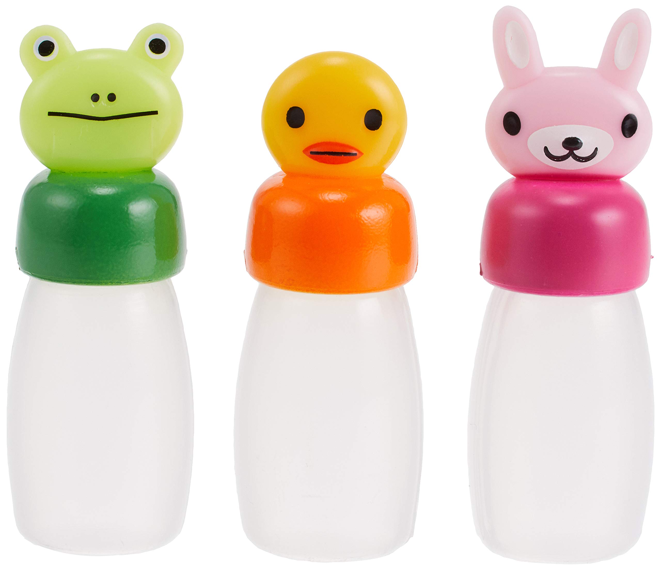 Multicolor CuteZCute Bento Soy Sauce Container Set with Funnel - 3 Bottles (5ml Each), 1 Funnel & Stand - 2