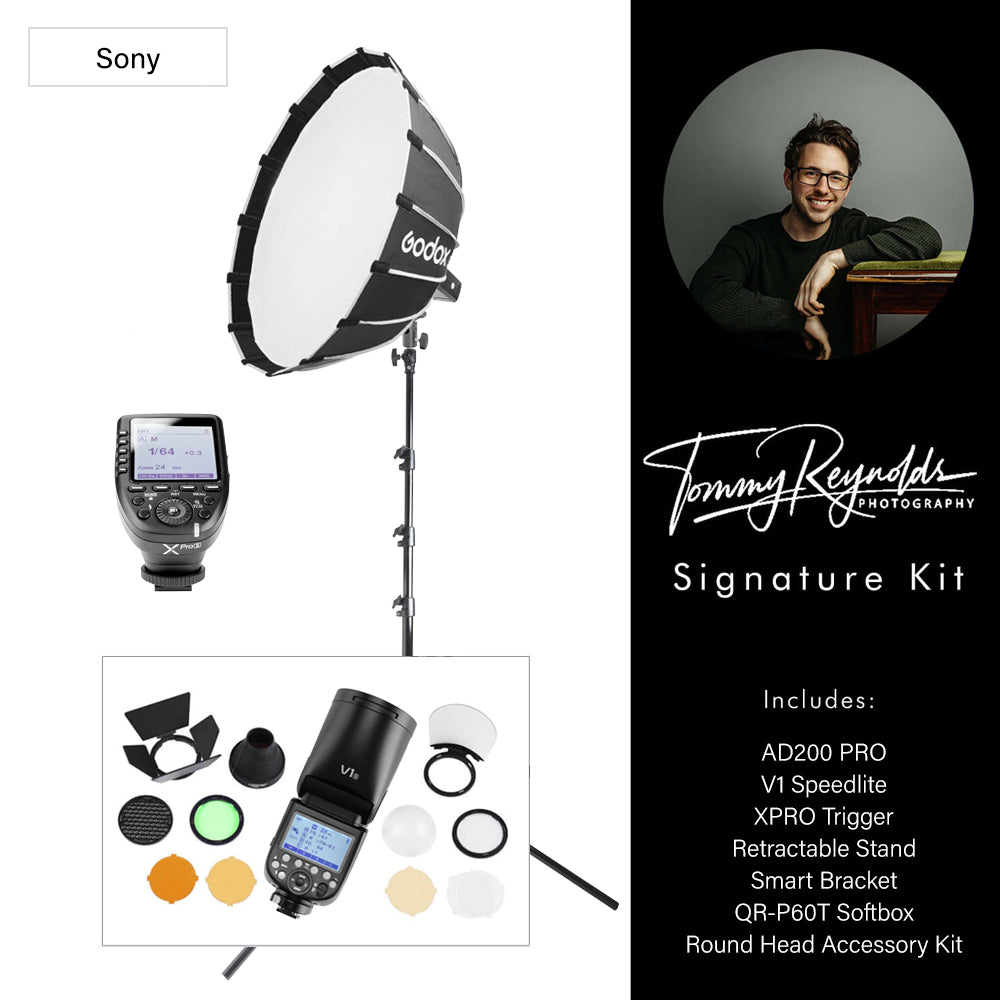 AD200PROII Signature Portable Battery Flash Kit - Professional Wedding Photography Lighting with Rechargeable Power for On-Location Shoots