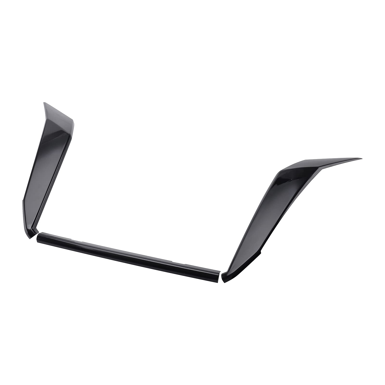 MotorFansClub Front Grill Frame Cover Trim Fit for Nissan Sentra 2020 2021 2022 - 3PCS Glossy Black Grille Trim - Upgrade Your Car's Style for Daily Driving & Car Shows