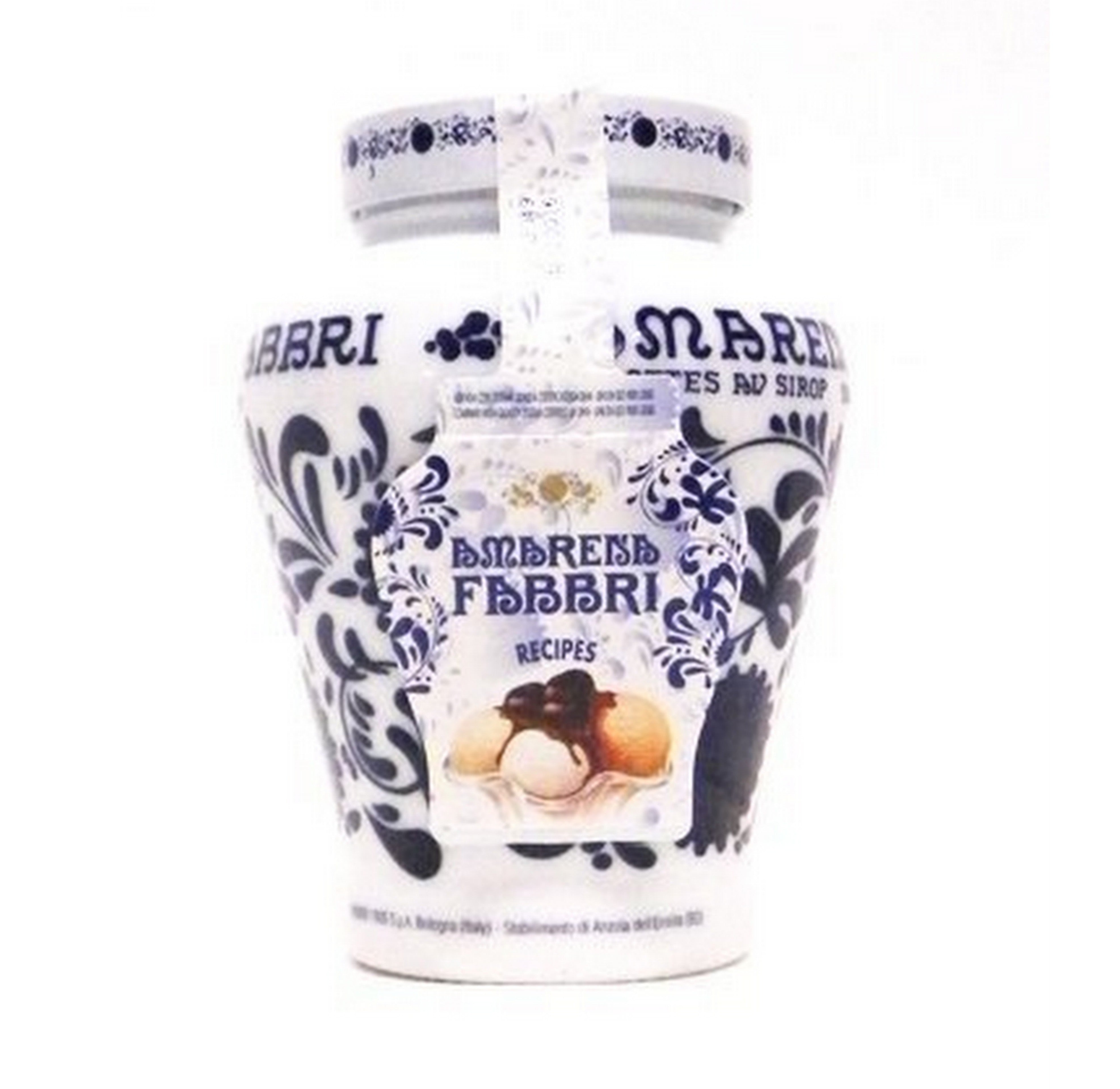 Fabbri Amarena Wild Cherries in Syrup - Premium Italian Dessert Topping (600g Jar) - Perfect for Ice Cream, Cakes, Cocktails & Gourmet Recipes