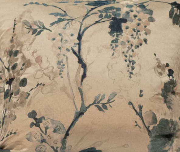 Custom Floral Print Curtains - Elegant Jardin Fleur Design for Living Room & Bedroom Window Decor