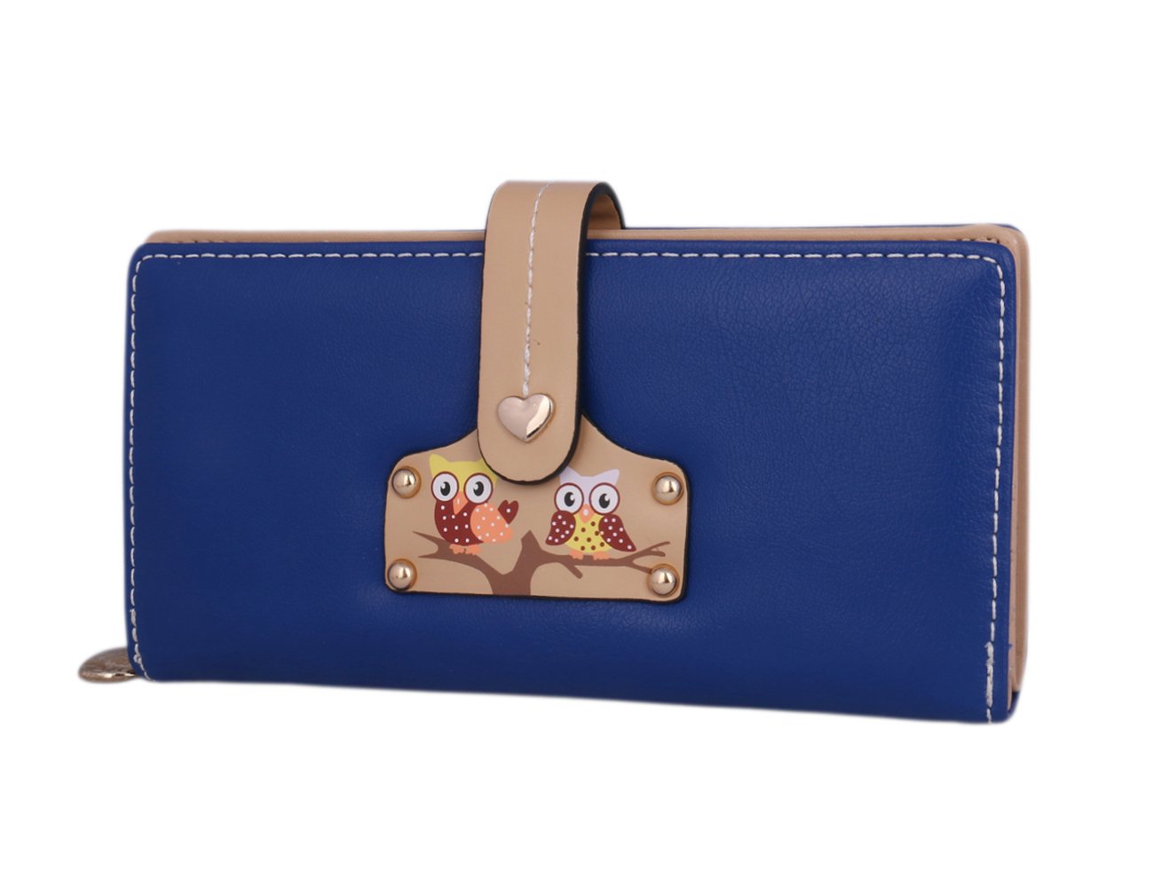 Women's Large RFID Blocking Wallet with Bird Snap Closure - Stylish & Practical Purse for Everyday Use, Travel, and Shopping