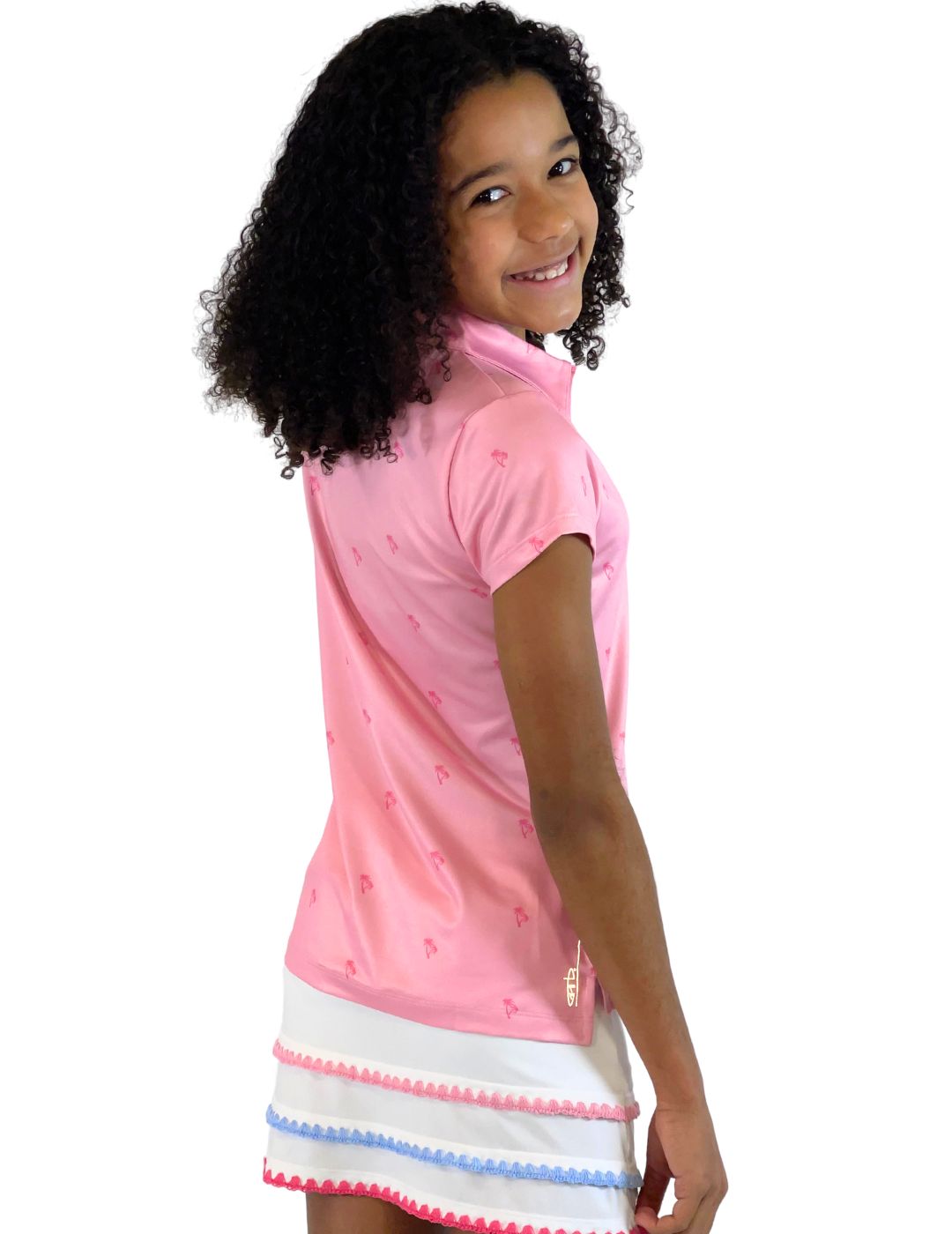 Lilibet Girls' Polo Shirt for Youth - Comfortable Cotton Knit Top for School, Sports & Casual Wear