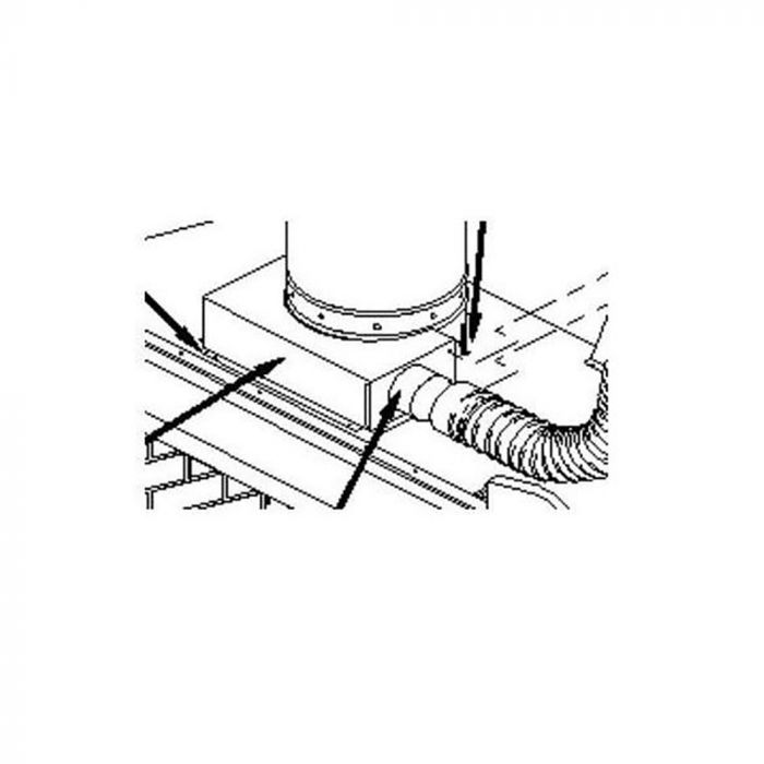 12 Inch Superior Cold Air Collar Kit - CAK 12 Chimney for Efficient Home Cooling & Ventilation | Perfect for Kitchen, Laundry Room & Workshop