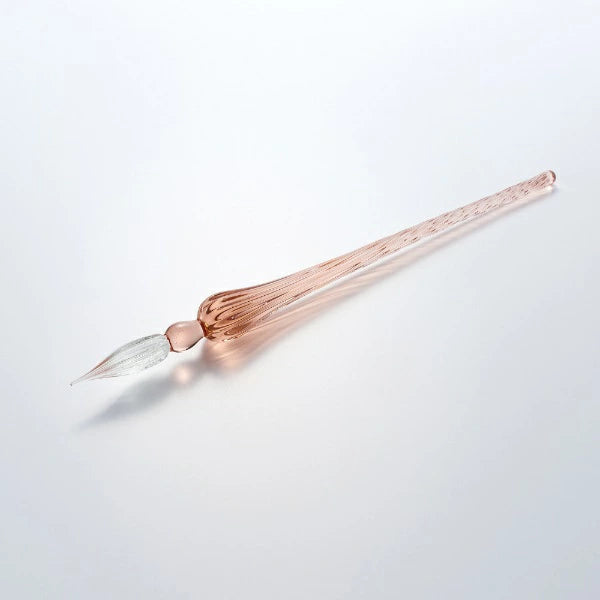 Azonx Classic Salmon Pink Glass Dip Pen - Elegant Calligraphy & Writing Tool for Artists, Lettering, and Ink Enthusiasts | Perfect for Journals, Scrapbooking, and Gift Giving
