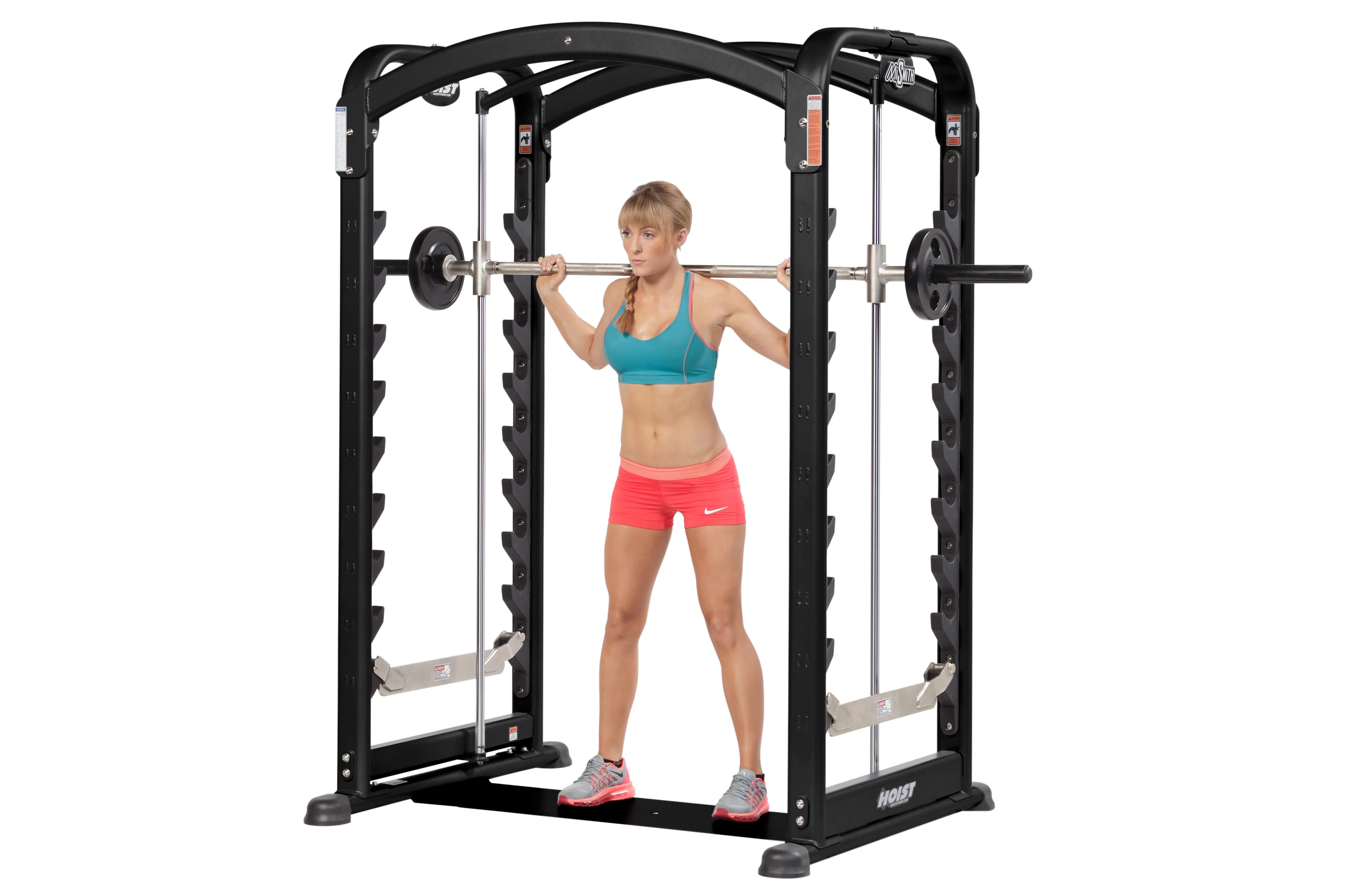 Hoist MISmith Dual Action Smith Machine - Heavy Duty Home Gym Equipment for Strength Training & Weightlifting | Perfect for Home Workouts & Commercial Gyms