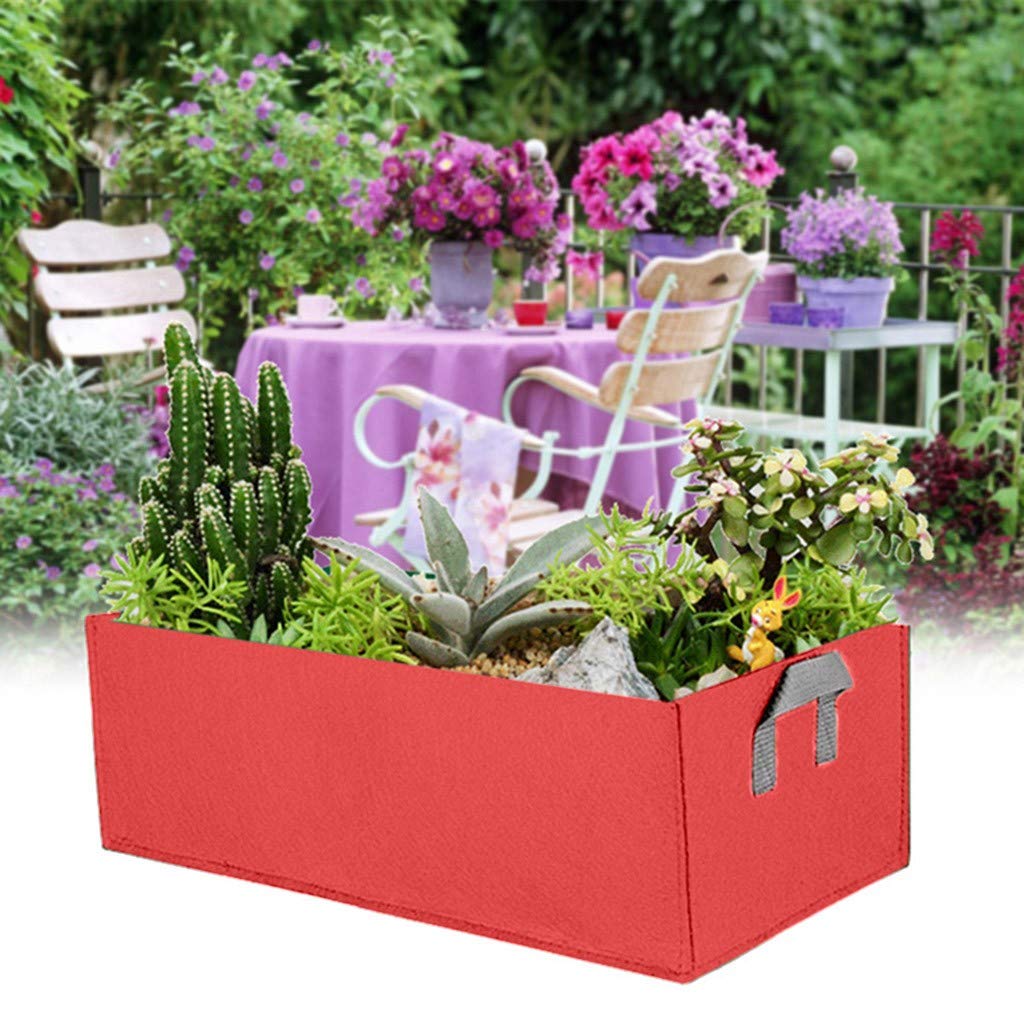 **Breathable Fabric Grow Bags – Rectangle Raised Garden Bed for Plants, Vegetables & Herbs – Durable Planting Container & Smart Pots for Indoor/Outdoor Gardening**    *(Perfect for Balcony, Patio, Backyard, and Urban Farming – Ideal for Tomatoes, Peppers, and Flowers!)*