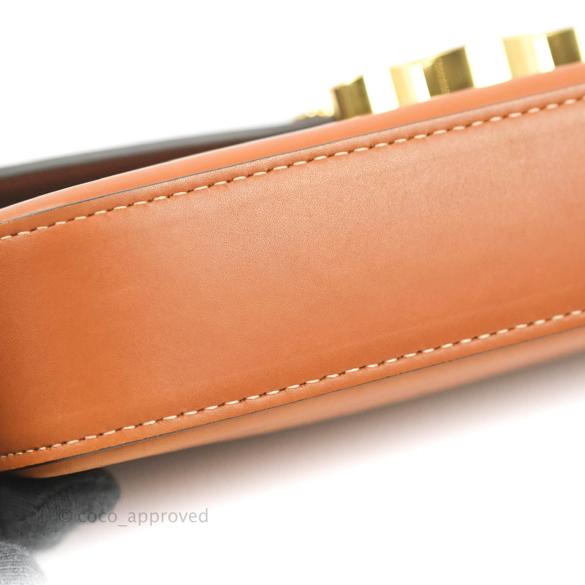 Celine Triomphe Shoulder Bag in Tan Calfskin Leather - Luxury Crossbody Purse for Women, Perfect for Work, Travel & Evening Events