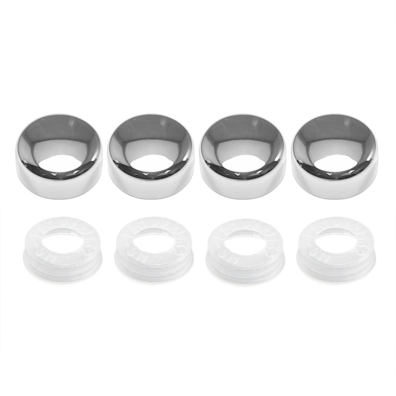 Chrome Screw Covers for Cruiser Motorcycles - 82030 Universal Fit Accessories for Bike Protection & Customization | Perfect for Harley, Honda, Yamaha & More
