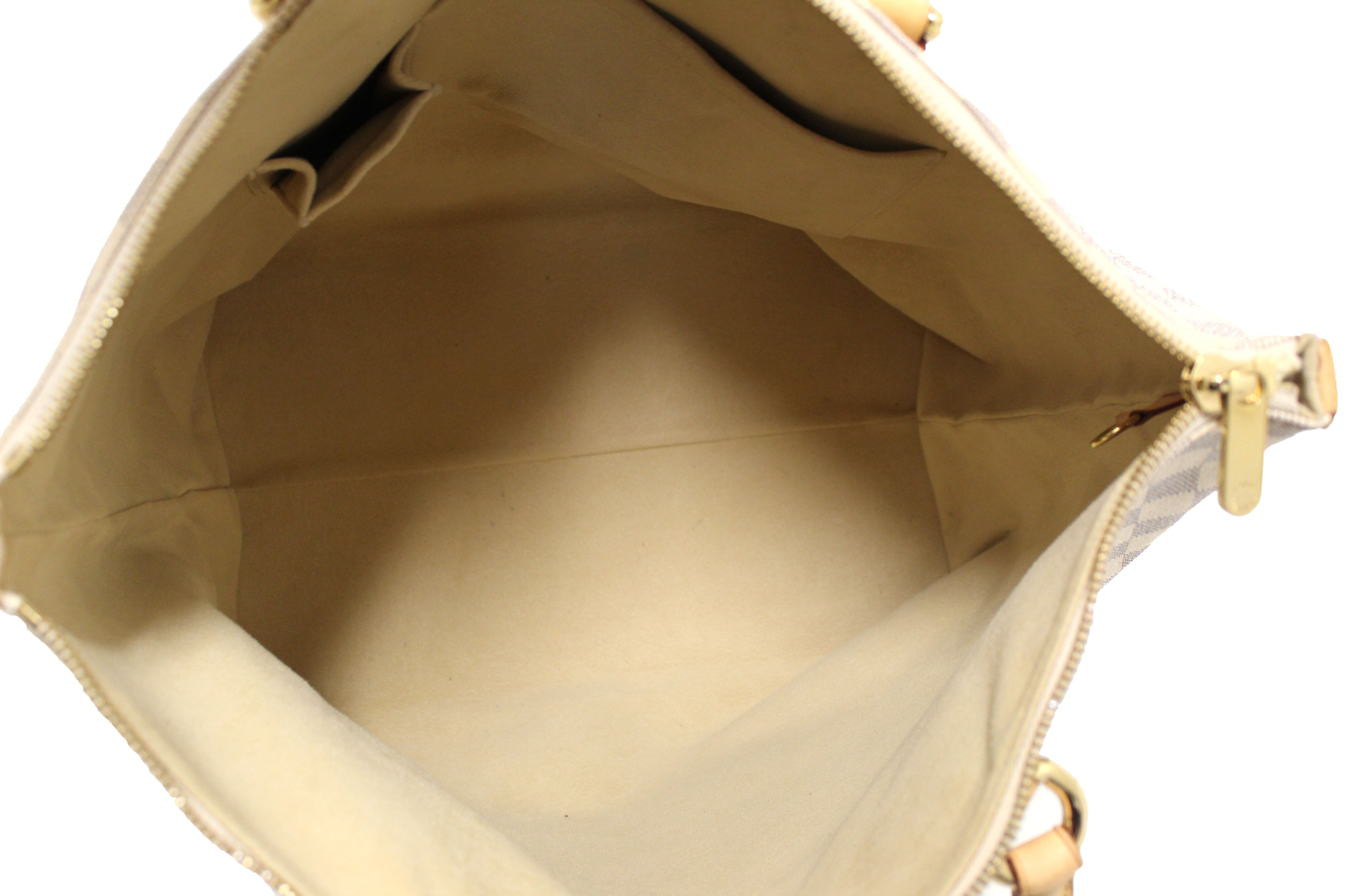 Authentic Louis Vuitton Damier Azur Saleya GM Shoulder Bag for Women - Luxury Designer Tote Handbag with Spacious Interior - Perfect for Work, Travel & Everyday Use