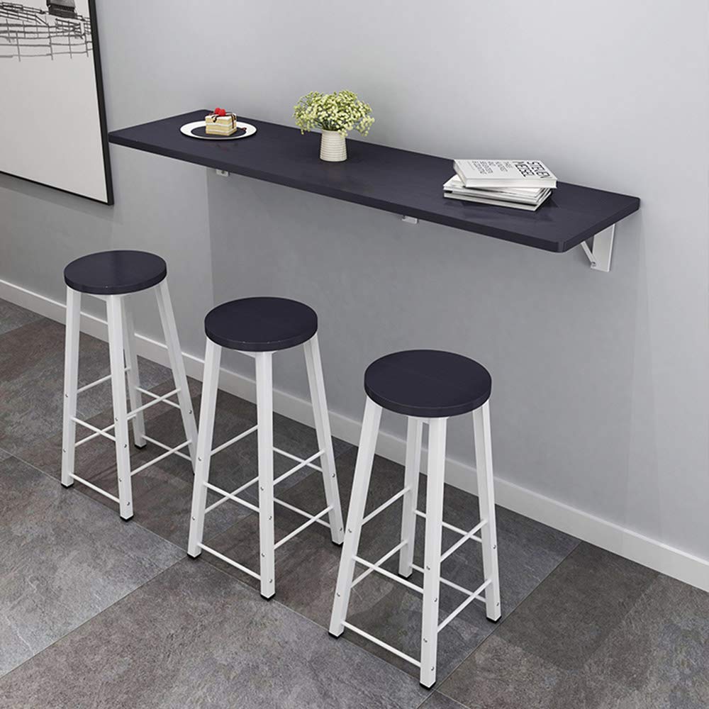 Space-Saving Folding Wall-Mounted Drop-Leaf Computer Desk - Multi-Functional Laptop Workstation for Home Office, Kitchen & Kids Room | Compact Design for Small Spaces