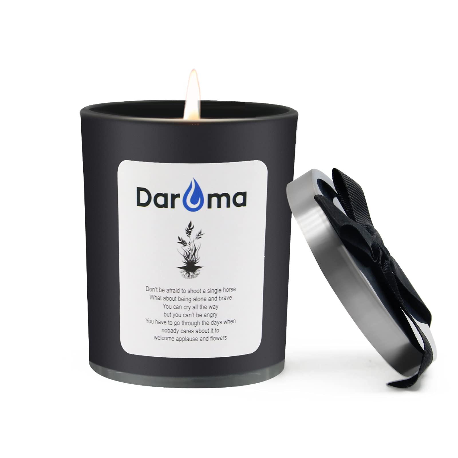 Daroma Aromatherapy Scented Candle - 100% Natural Soy Wax with Essential Oils | Long-Lasting Jar Candle for Relaxation | Perfect for Bath, Yoga, Work & Meditation | Ideal Holiday Gift for Birthday, Christmas | California Huckleberry Fragrance | Home Decor & Stress Relief