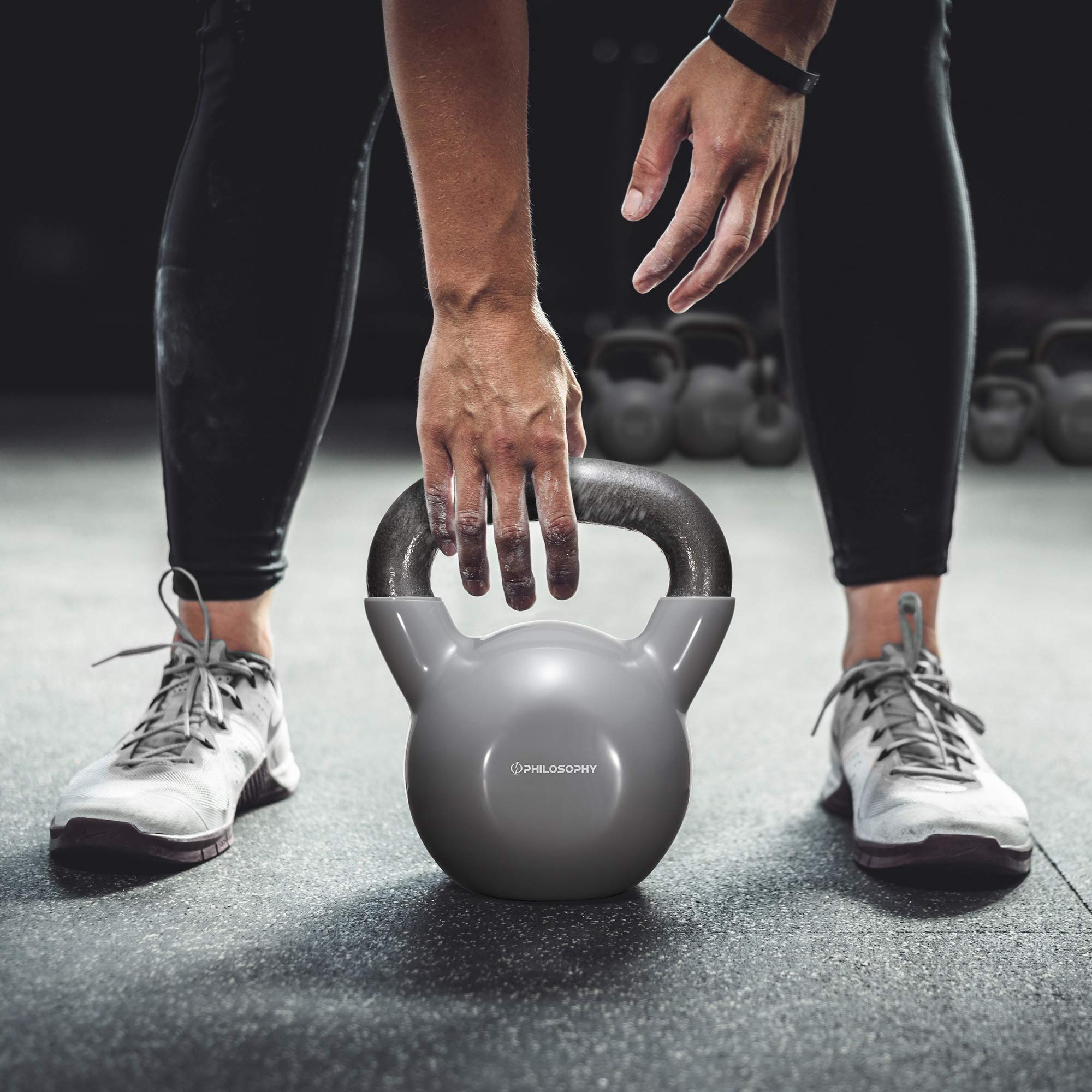Premium Vinyl Coated Cast Iron Kettlebell Weights for Home & Gym Workouts - Strength Training Equipment for CrossFit, HIIT & Functional Fitness