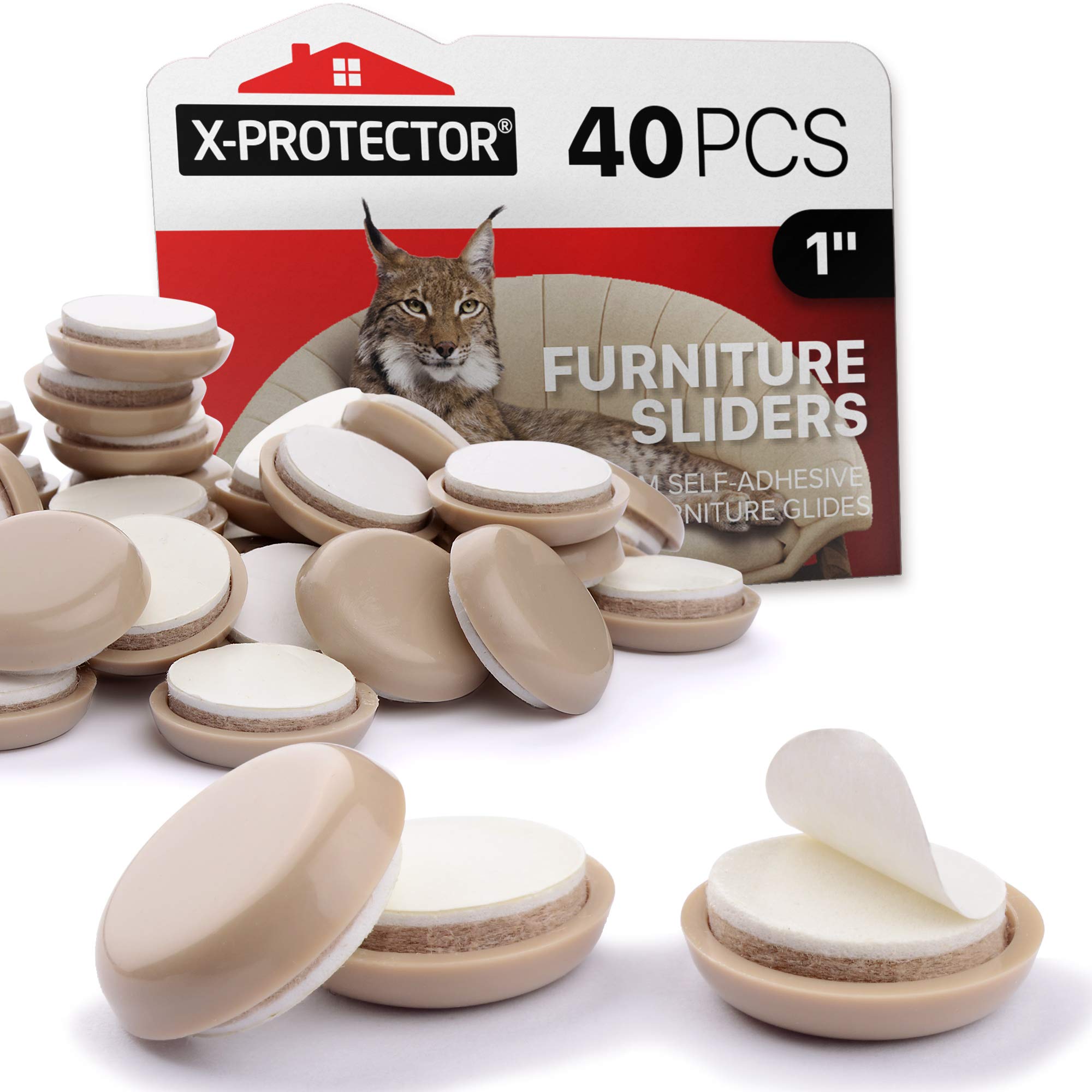X-PROTECTOR Chair Sliders - 40 Pack 1