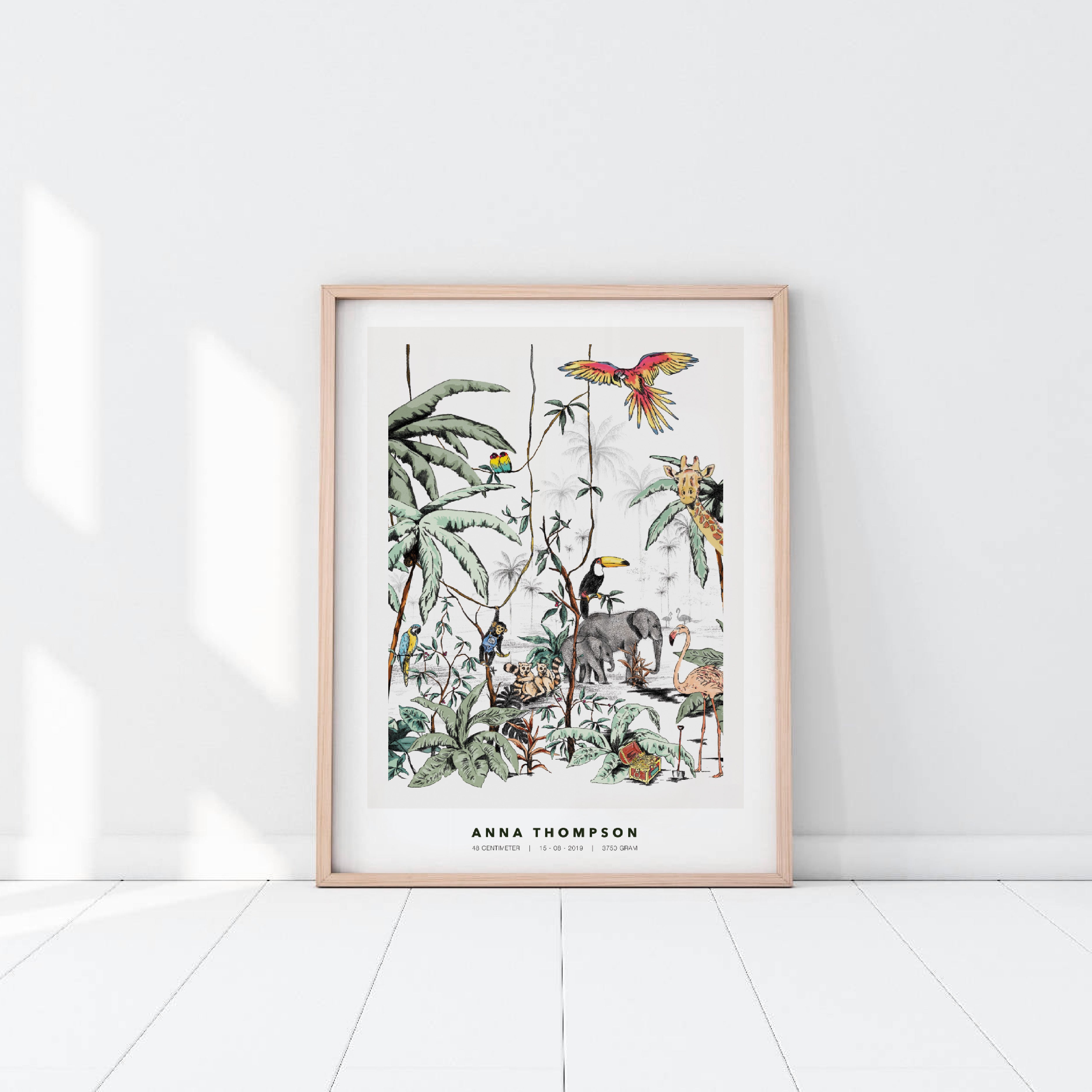 Custom Jungle Tonal Poster - Personalized Wall Art for Home & Office Decor - Perfect for Living Room, Bedroom, or Gift Giving