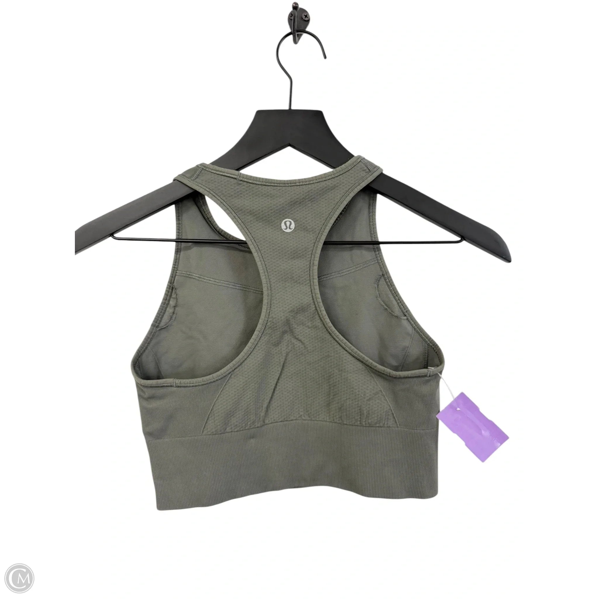 Lululemon Green Athletic Sports Bra Size 6 - High Support Workout Top for Running, Yoga & Gym