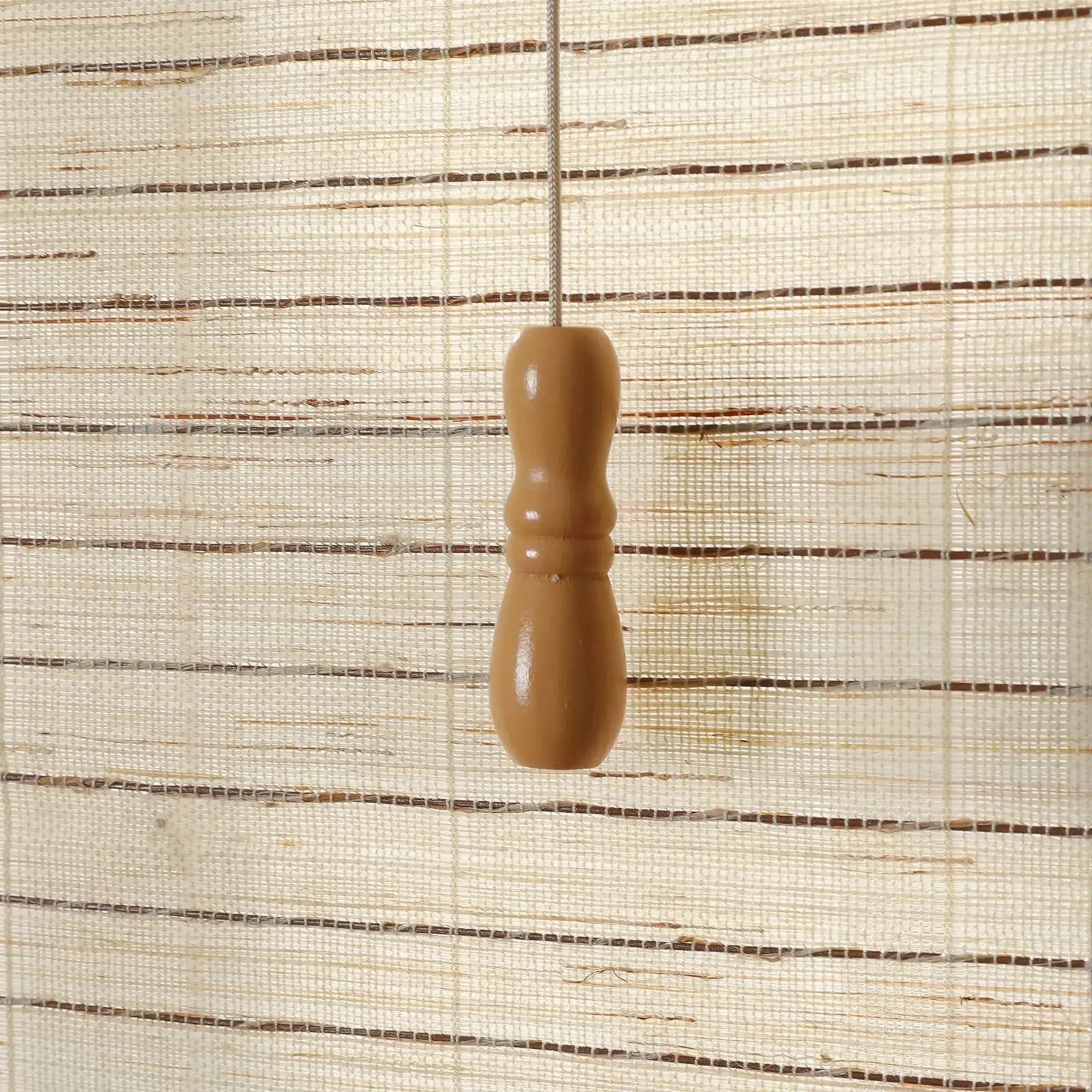 Natural Ramie Bamboo Woven Window Shade - Sand Beige Color | Eco-Friendly Room Darkening Blind for Living Room & Bedroom