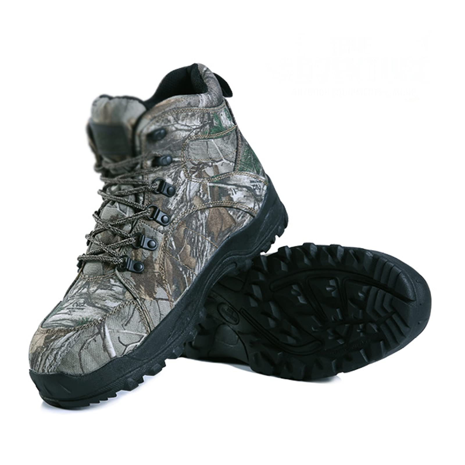 Men's Waterproof Hiking Boots - Lightweight Outdoor Bionic Camouflage Low-Top Tactical Shoes for Camping, Hunting & Trekking | Durable Non-Slip Sole for Mountain Trails & Rough Terrain Adventures