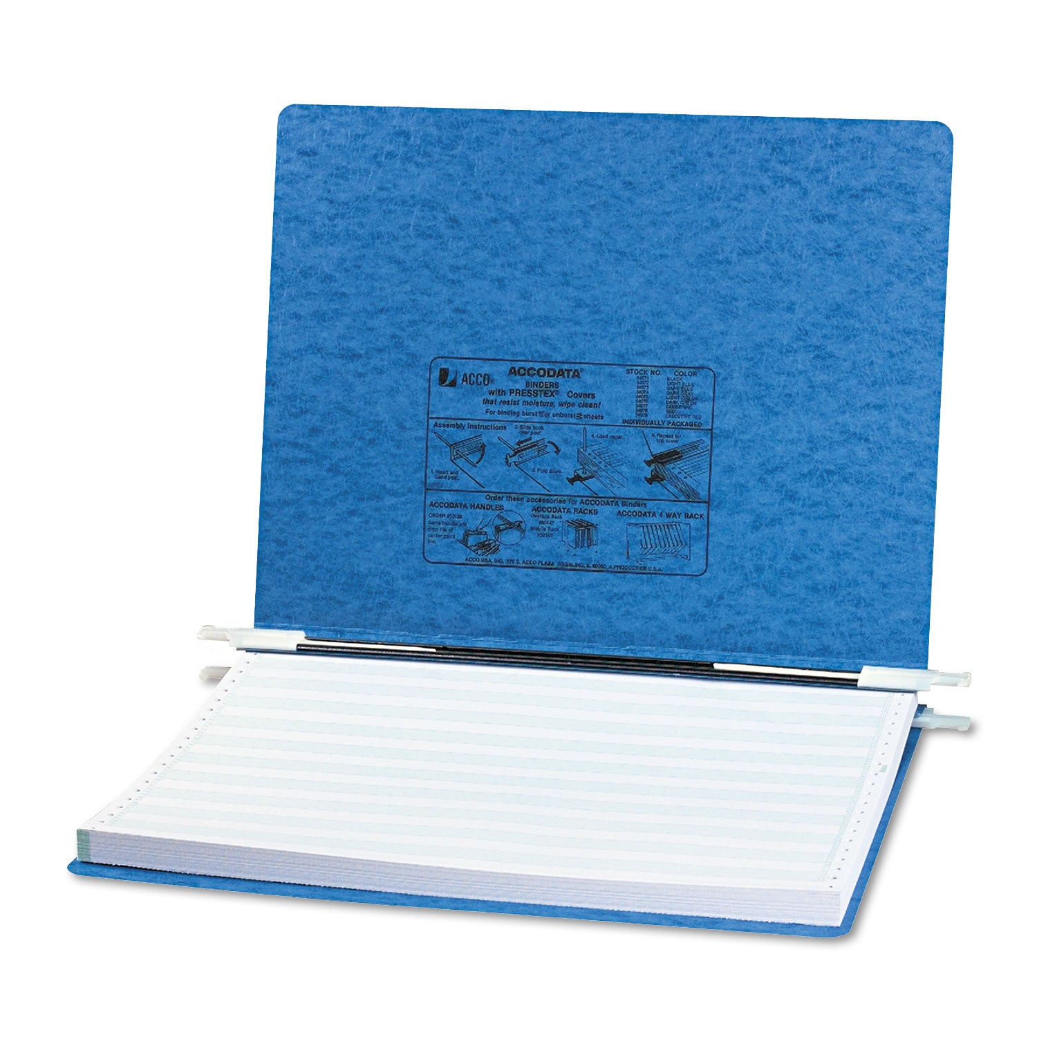 ACCO Presstex Binder Covers with Storage Hooks - 2-Post Design, 6-Capacity (14.88