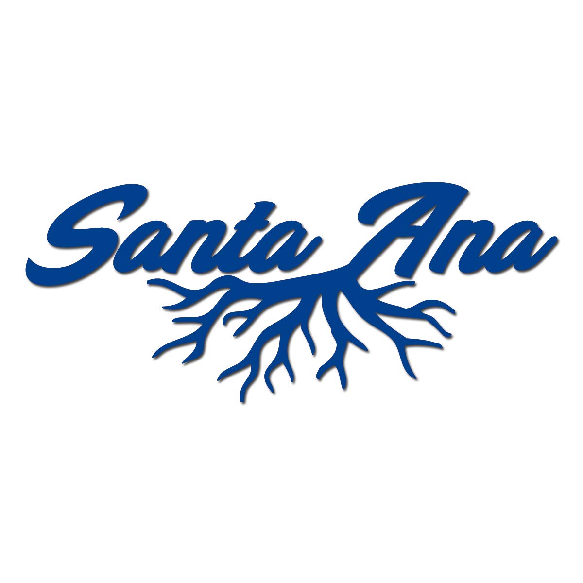 6 Inch Blue Vinyl Decal - Santa Ana California Hometown City Design for Milk Mugs | Perfect for Coffee Cups, Travel Tumblers & DIY Home Decor