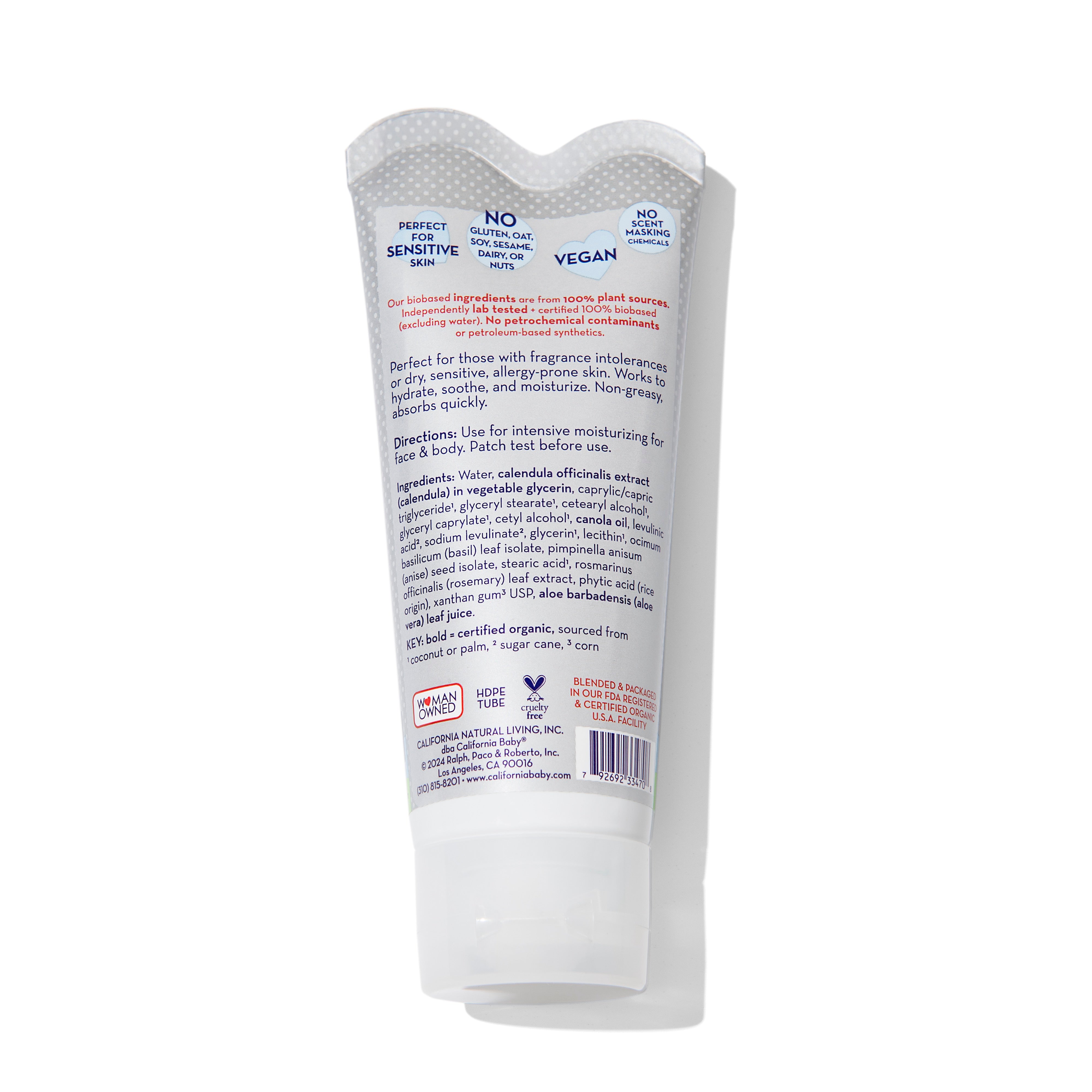 Fragrance-Free Super Sensitive™ Moisturizing Cream for Dry, Irritated Skin - Gentle Face & Body Hydration for Sensitive Skin Care Routine