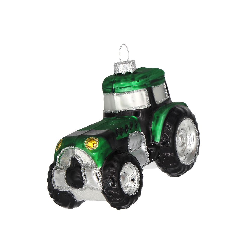 Green Tractor Ornament - Farmhouse Decor for Christmas Tree, Gift for Farmers & Tractor Lovers - Perfect for Home, Office, or Barn Decoration