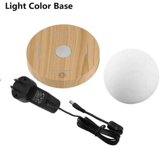 Magnetic Levitating Moon Lamp - 3D Printed Night Light with USB Charging, Perfect for Bedroom Decor, Gift & Home Ambiance Lighting