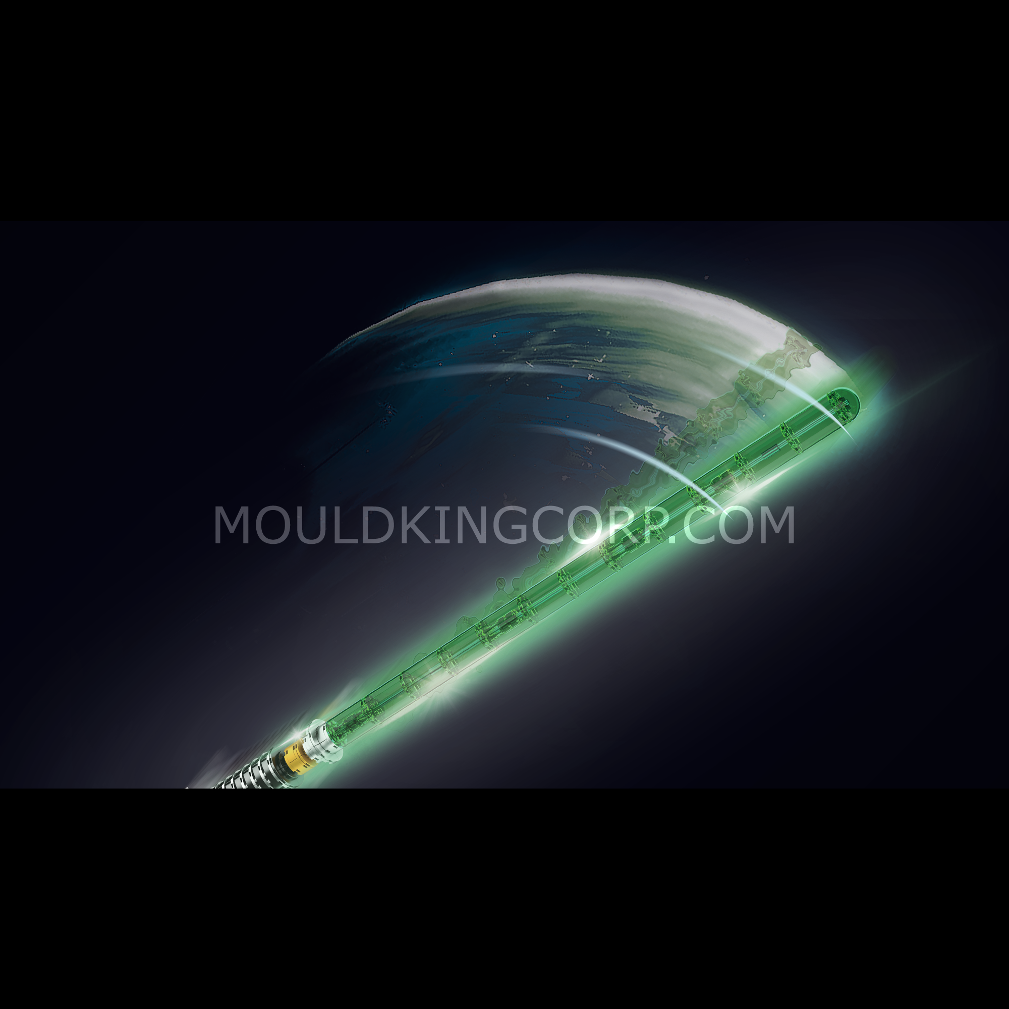 Mould King 10140 Cosmic Knight's Laser Sword Life-Sized Replica Building Set - 1,126 Piece Star Wars Inspired Construction Kit for Adults & Teens - Perfect for Collectors, Display & Role Play
