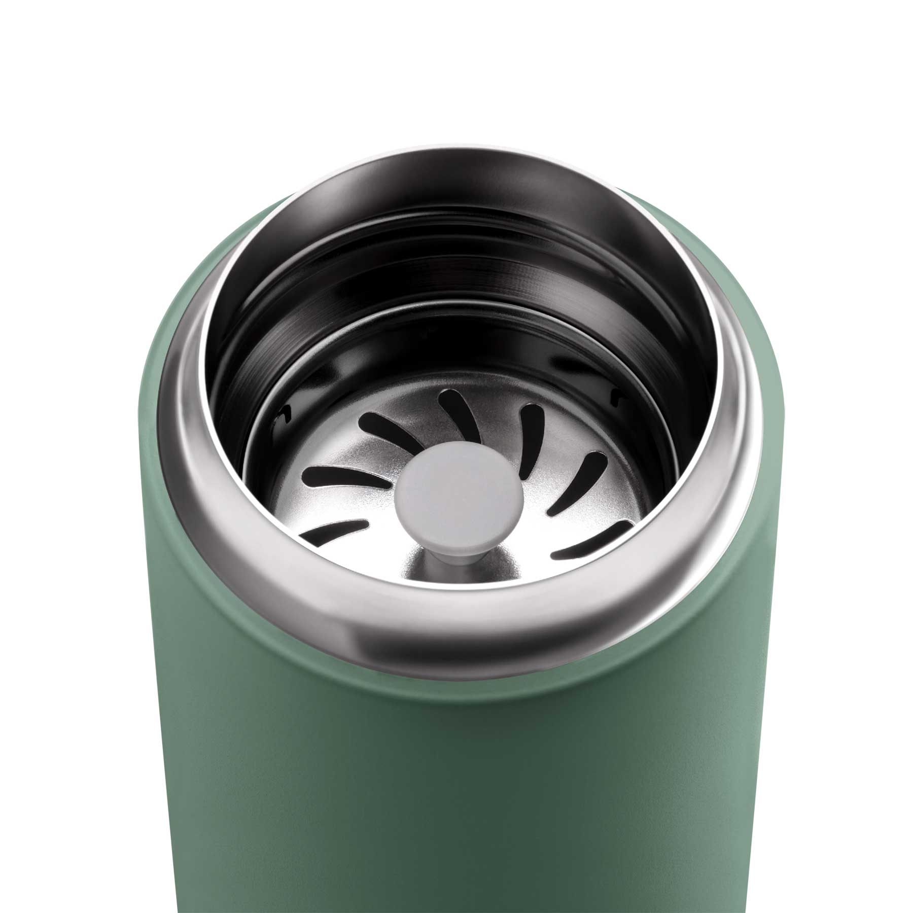 16 oz Fellow Carter Move Travel Mug - Insulated Stainless Steel Coffee Tumbler with Leak-Proof Lid, Smoke Green - Perfect for Commuting, Camping & Office Use
