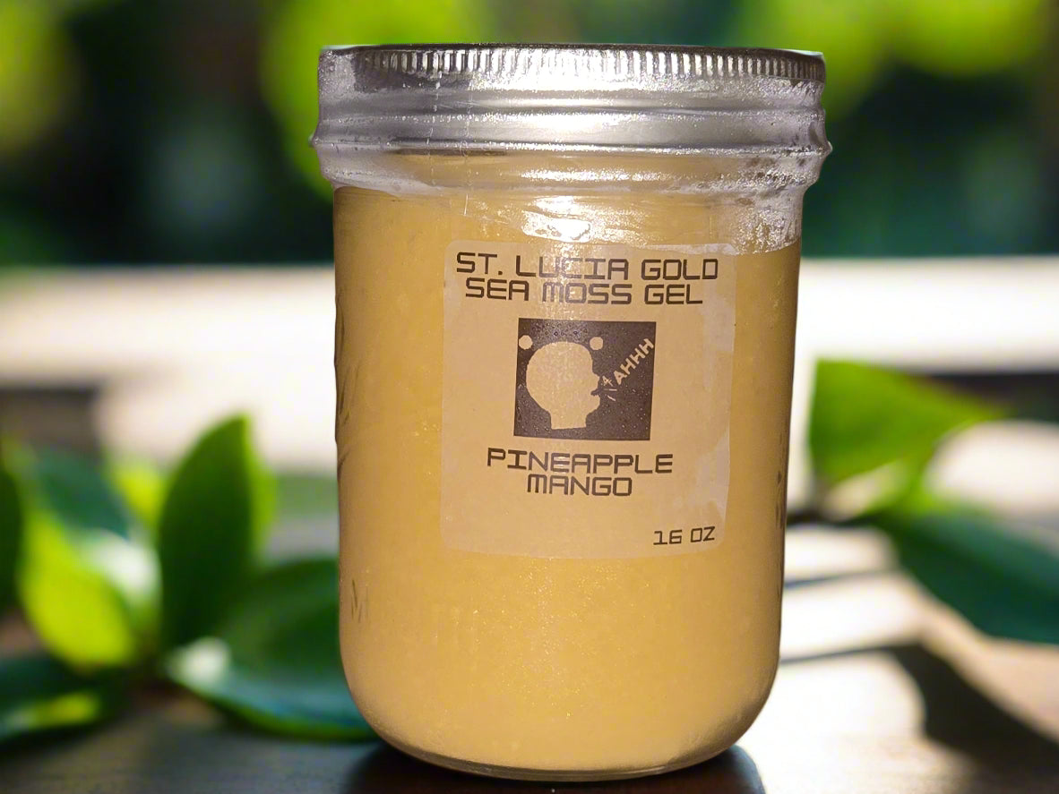 Organic St. Lucia Gold Sea Moss Gel - 16oz & 45oz Bottles | Wildcrafted Irish Moss Superfood Supplement for Immune Support, Digestion & Skin Health - Perfect for Smoothies, Teas & Wellness Routines