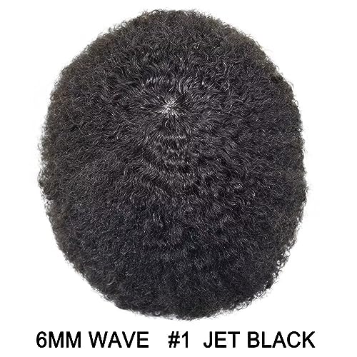 #1 Jet Black-Afro Curl 6mm