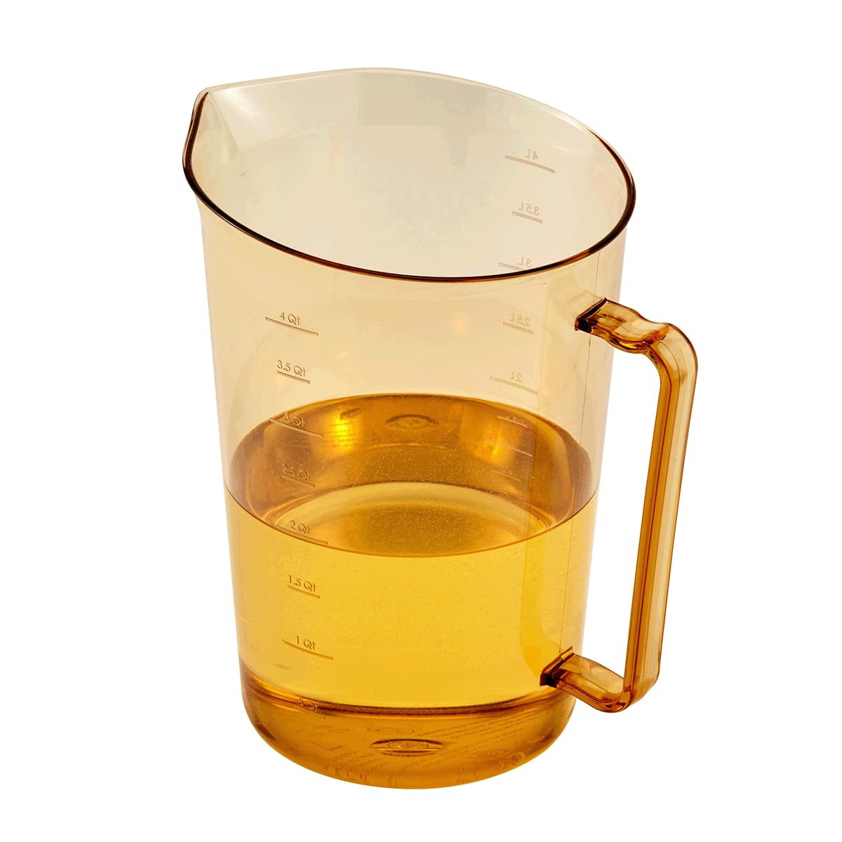 Cambro 400MCH150 4-Quart High Heat Resistant Measuring Cup - Amber Color - Perfect for Baking, Cooking & Food Prep - Commercial & Home Kitchen Use