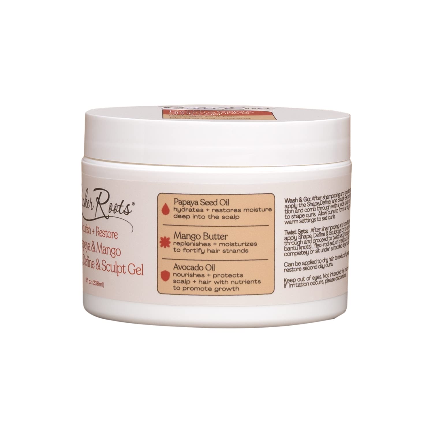 Rucker Roots Nourish & Restore Hair Mask with Papaya & Mango - Deep Conditioning Treatment for Natural Hair - Perfect for Wash Day & Mother's Day Gift Set