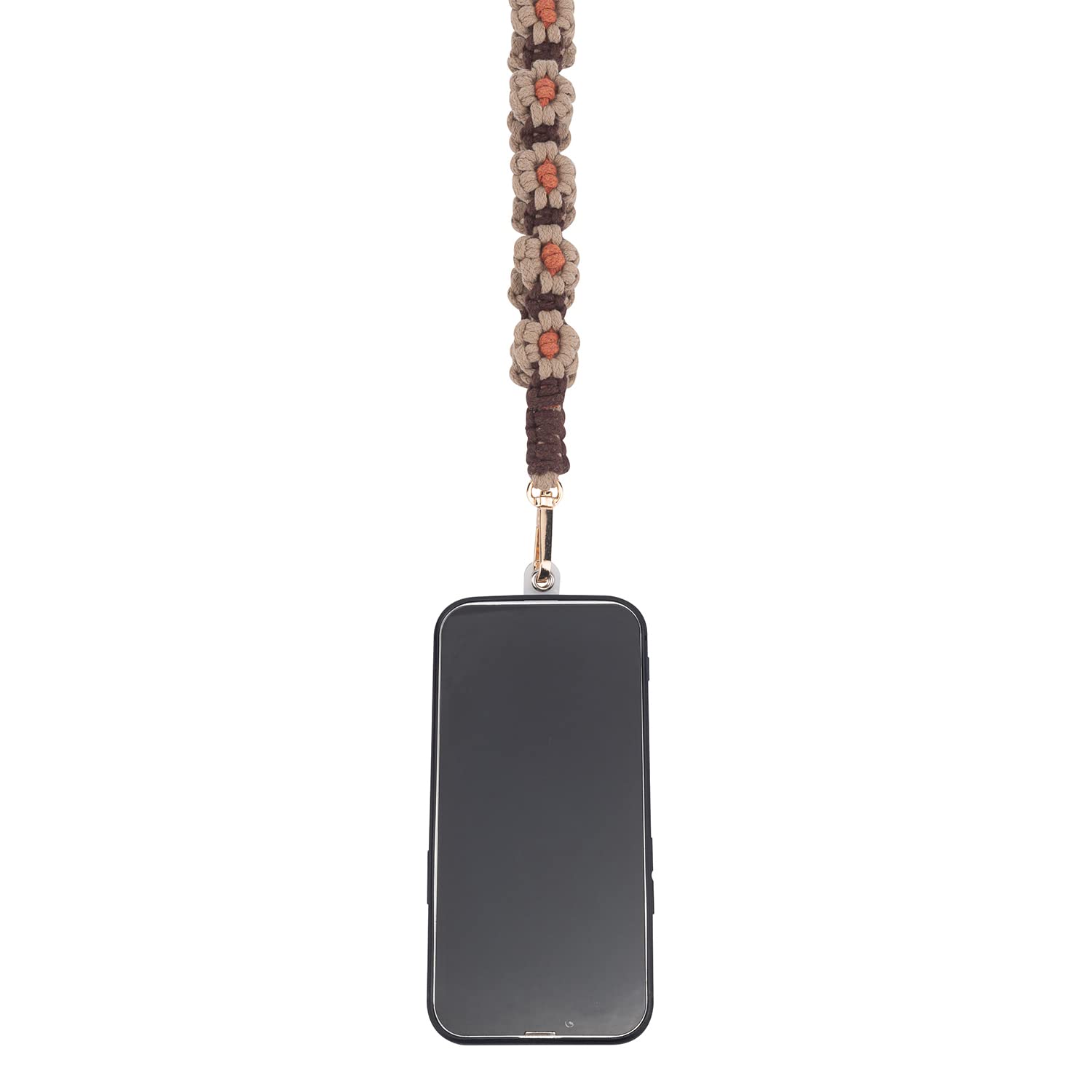 Adjustable Macrame Phone Lanyard Crossbody Strap - Soft Padded Holder for iPhone 15/14/13, Samsung Galaxy S23/S22 & Smartphones - Hands-Free Convenience for Travel, Work & Outdoor Activities - Lightweight Comfortable Design for Gym, Hiking, Concerts & Commuting - Perfect for Students, Office Workers & Travelers | Ideal for Running Errands, Sightseeing, Theme Parks & Beach Days - Great for Fitness, Shopping, Events & Daily Use - Best for Workouts, Travel Adventures & Urban Exploration