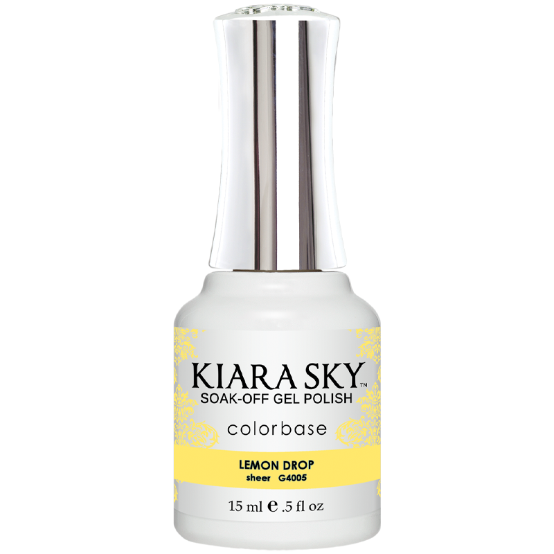 Gel Polish G4005 Lemon Drop - Long-Lasting UV/LED Nail Polish for Salon & Home Manicures - Perfect for Summer Nails, Bridal Parties & Special Occasions