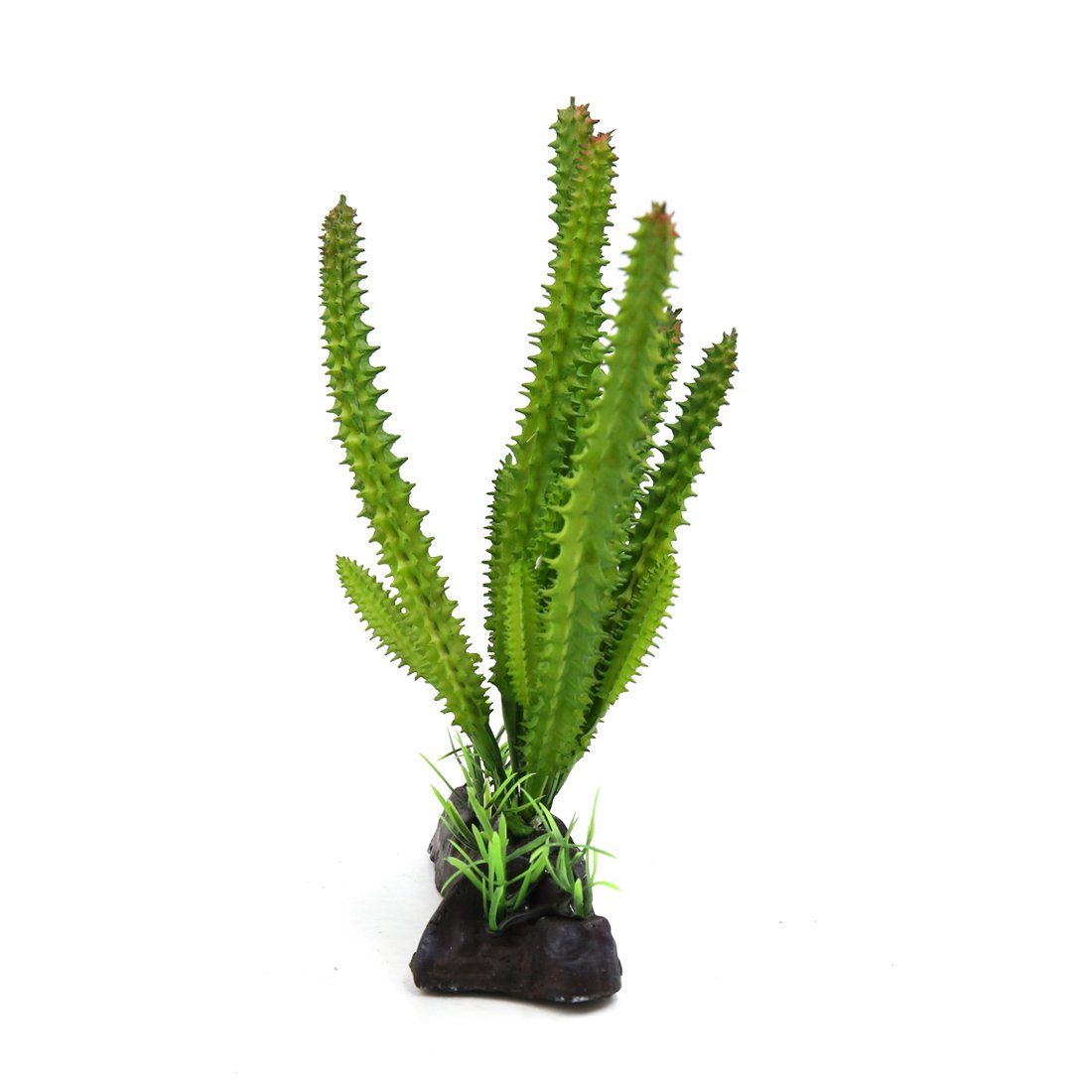 uxcell Green Plastic Terrarium Cactus Plants - Artificial Succulent Decor for Home, Office, Garden | Perfect for DIY Terrariums, Fairy Gardens & Desert-Themed Displays