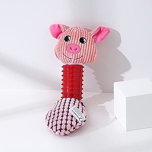 Durable Bite-Resistant Plush Pig Dog Toy - Chew-Proof Pet Vocal Squeaker Toy for Aggressive Chewers - Perfect for Playtime, Training & Anxiety Relief