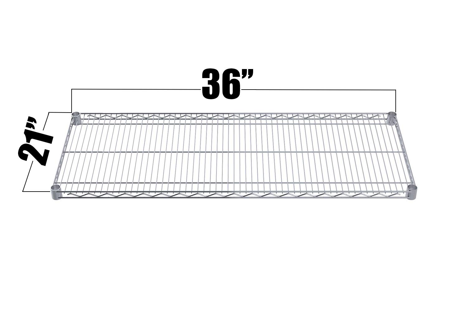 Heavy Duty Chrome Wire Shelving - NSF Certified Storage Shelves (21
