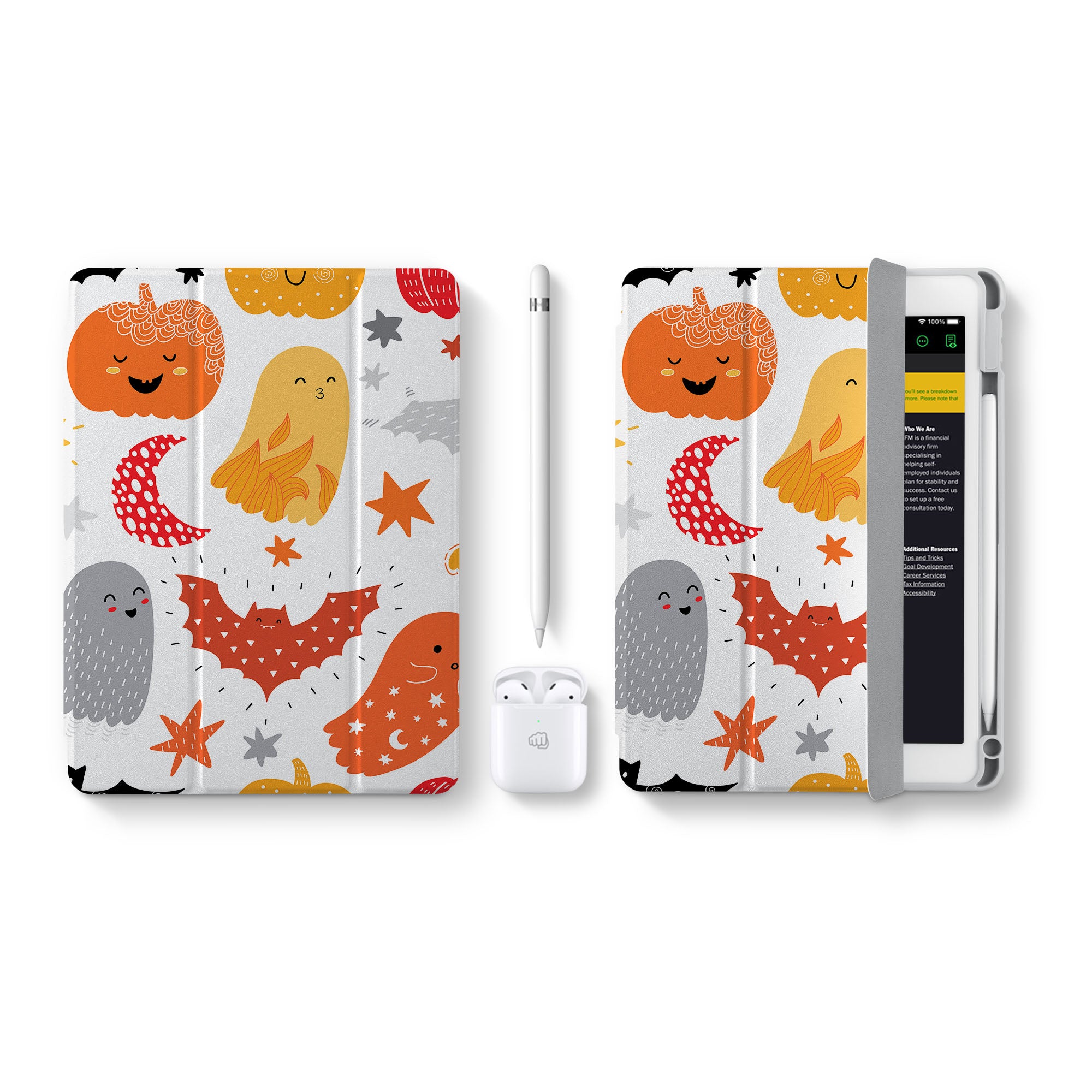 iPad 360 Elite Case - Premium Protective Cover for iPad Pro/Air/Mini - Perfect for Halloween, School & Travel Use