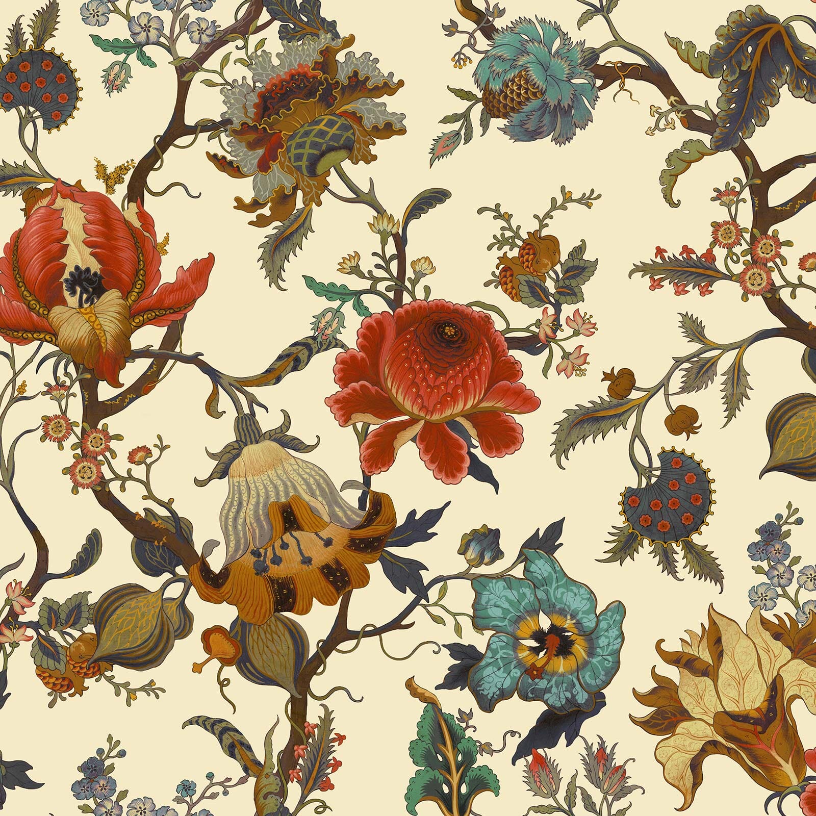 ARTEMIS Wallpaper Ecru Sample - Premium Self-Adhesive Peel & Stick Wallpaper for Home Decor, Bedroom, Living Room, and Office
