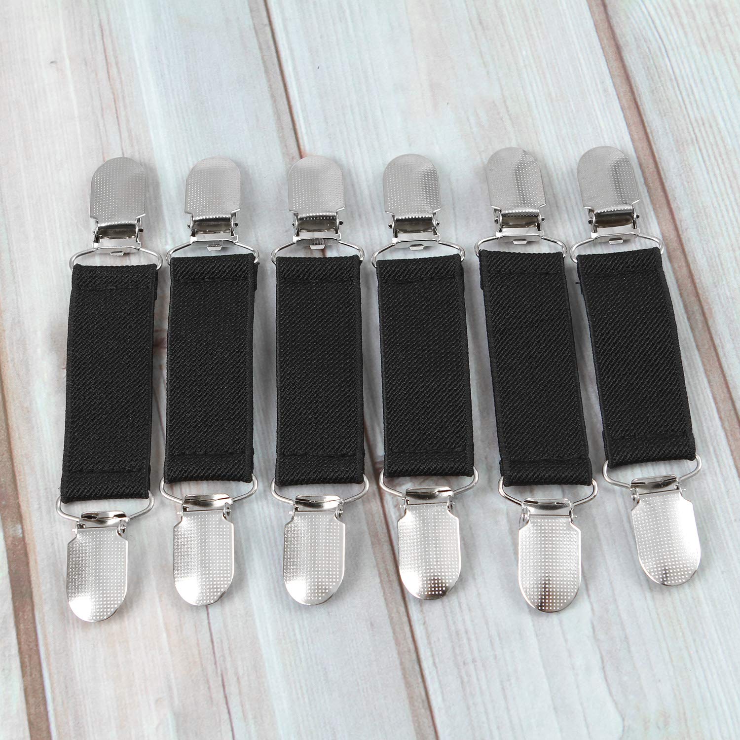 Fashion Stainless Steel Dress Clips - 6 Pack for Gloves & Garments - Secure Fit