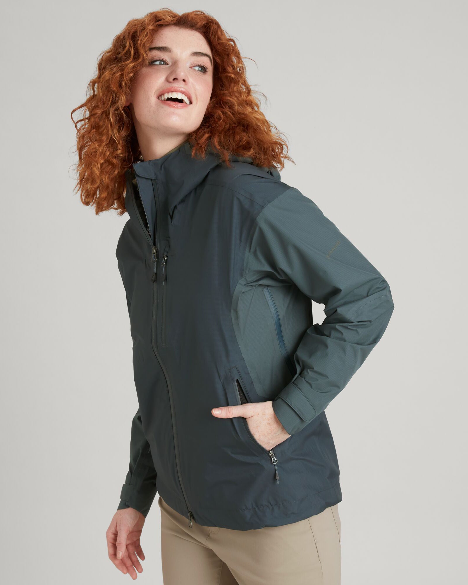 STORM Chaser 3 Layer Waterproof Women's Rain Jacket - Windproof Lightweight Hooded Coat for Outdoor Activities (Night/Light Night) | Perfect for Hiking, Camping & Commuting in Rainy Weather