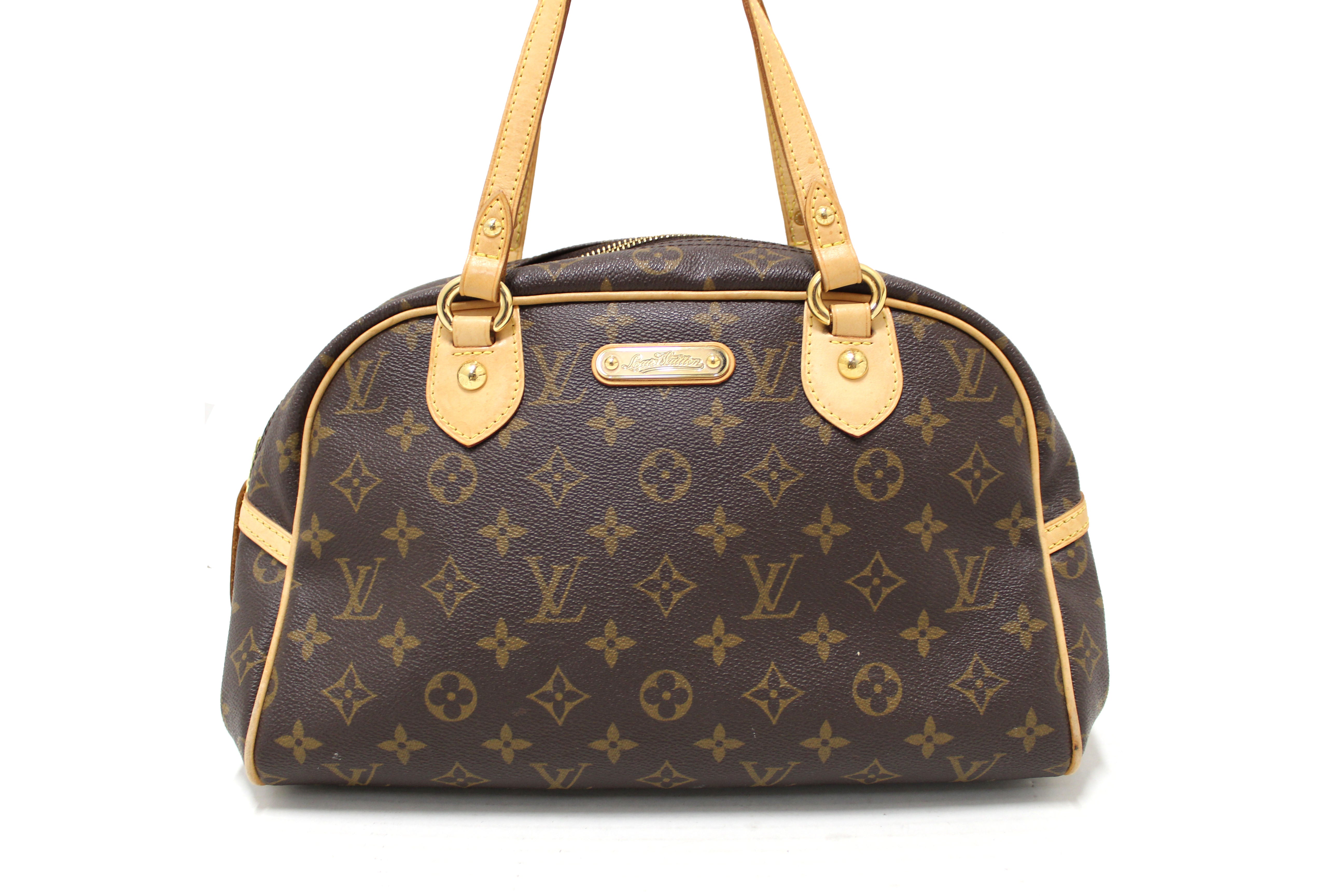 Authentic Louis Vuitton Monogram Canvas Montorgueil PM Shoulder Bag for Women - Luxury Designer Handbag with Adjustable Strap - Perfect for Work, Travel & Everyday Use